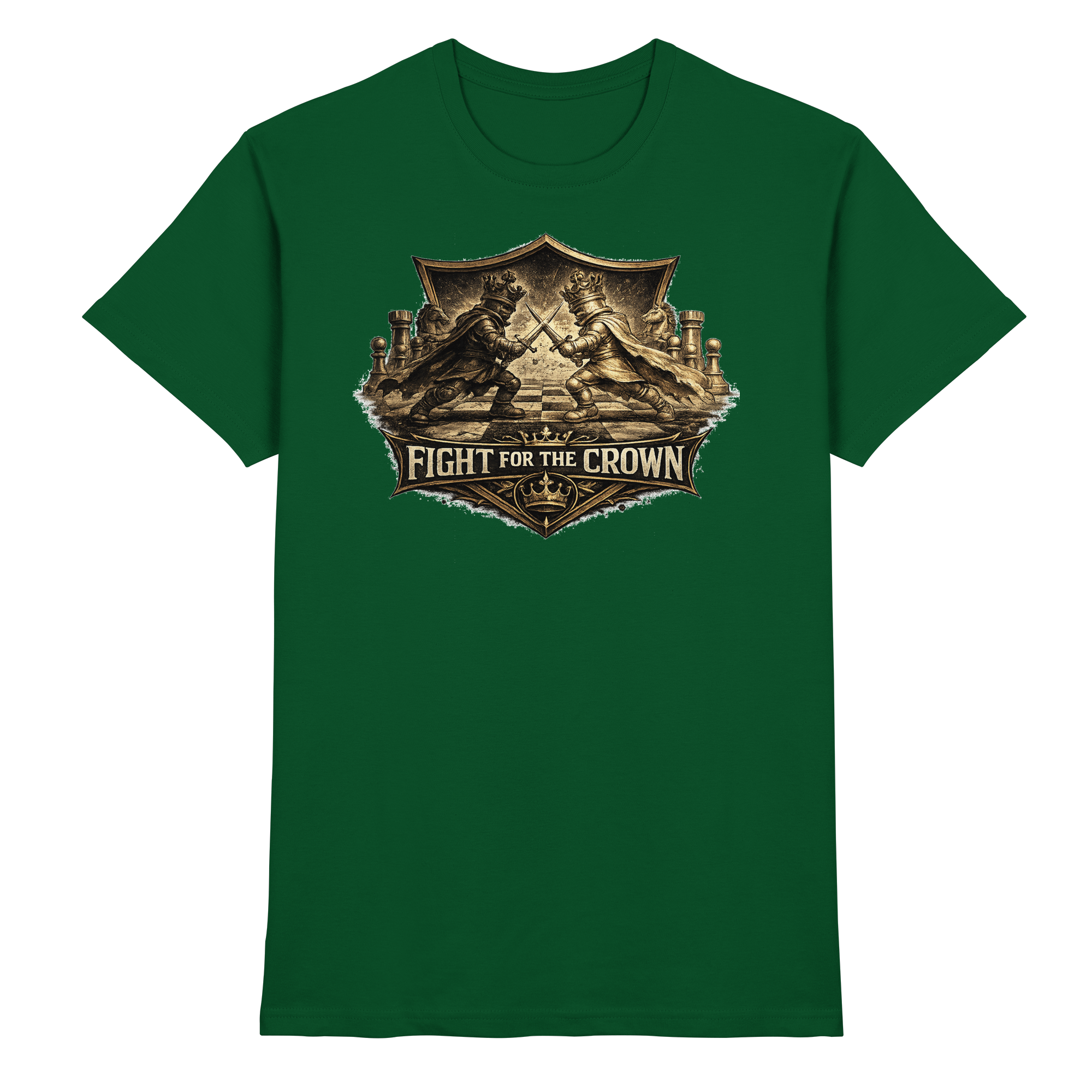 Schach Chess FIGHT FOR THE CROWN - Premium Shirt