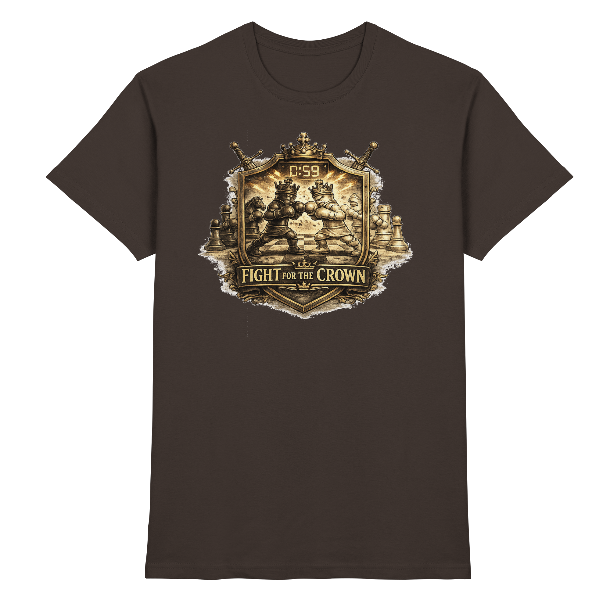 Schach Chess Fight for the Crown - Premium Shirt