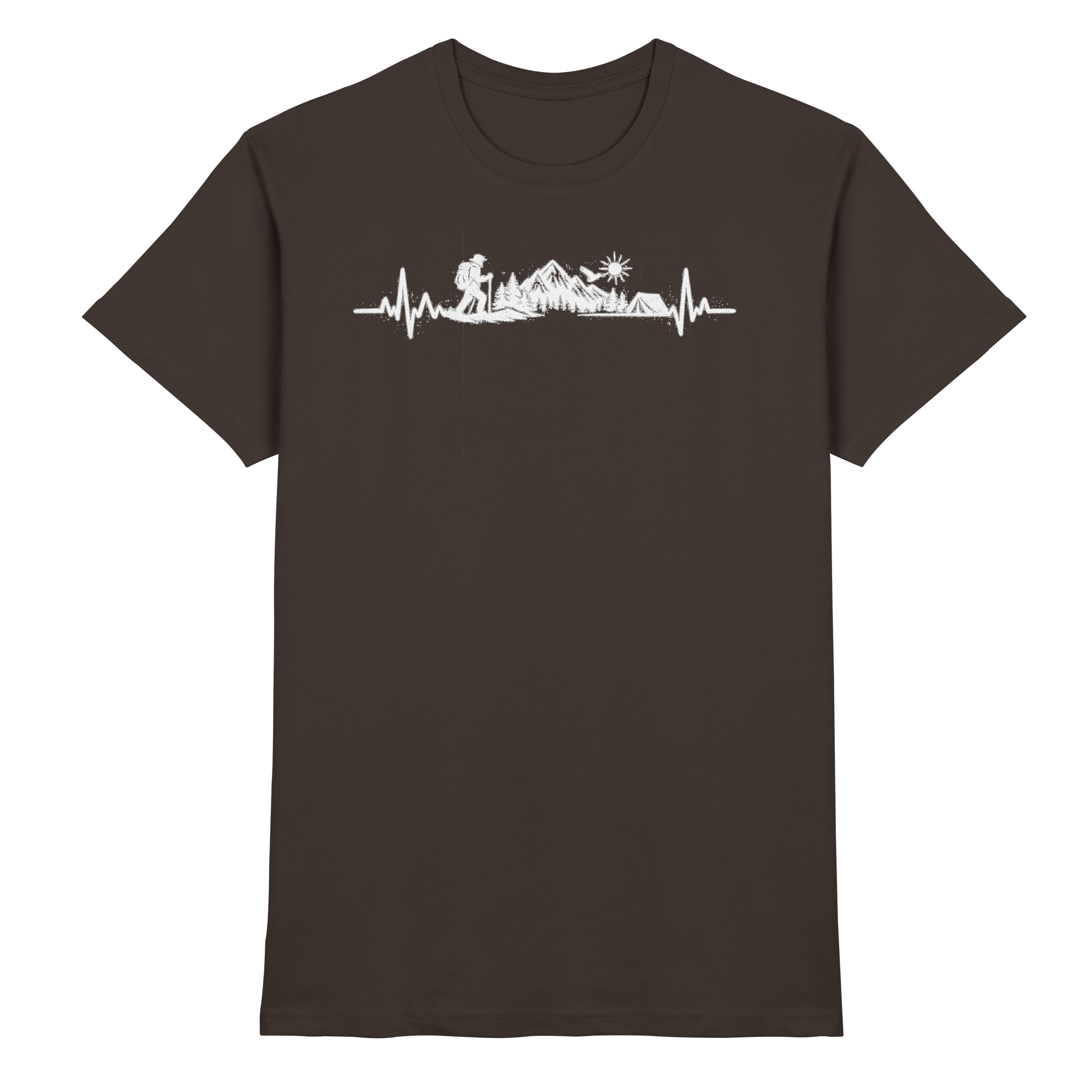 Wandern EKG Geschenk - Premium Shirt