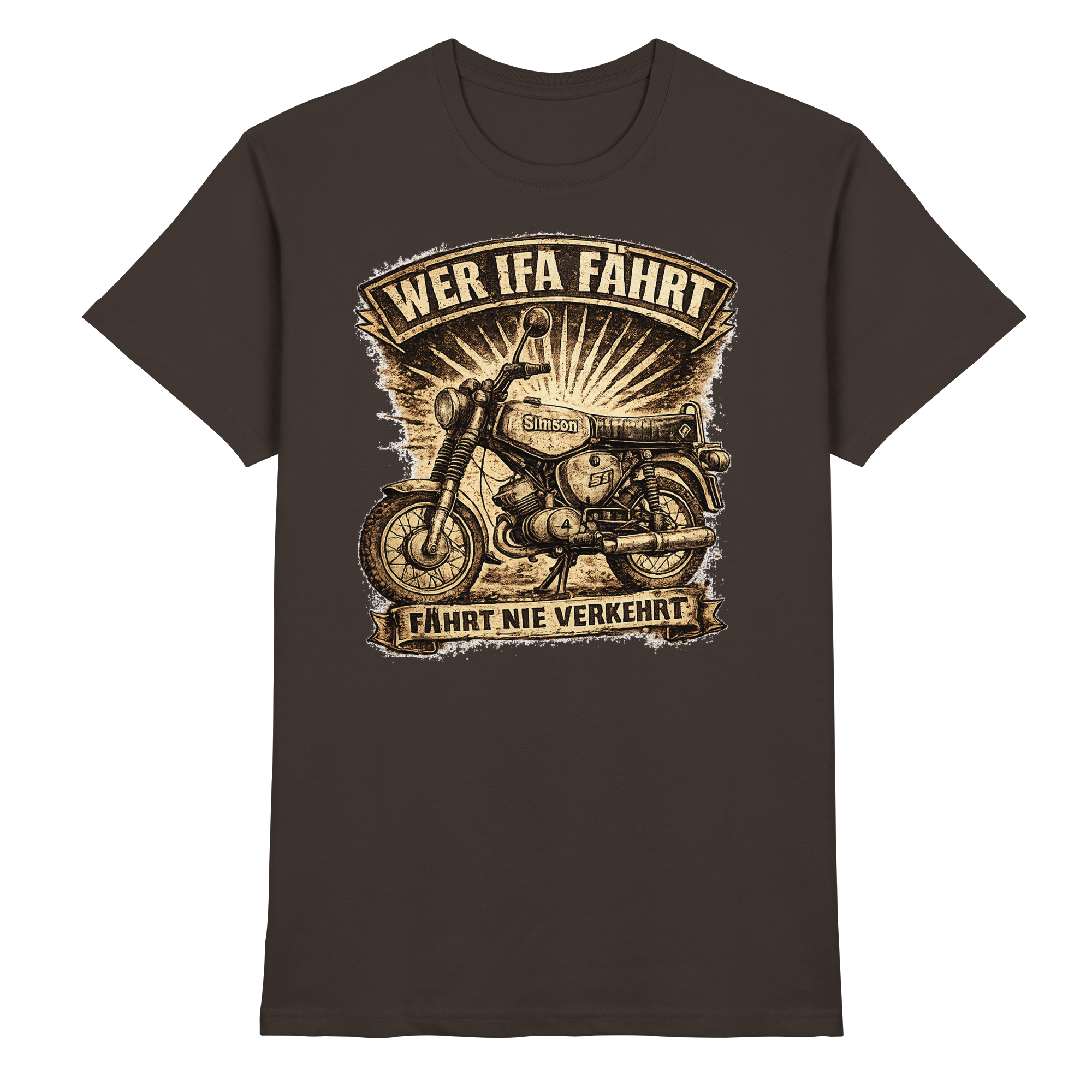 Simson WER IFA FÄHRT - Premium Shirt