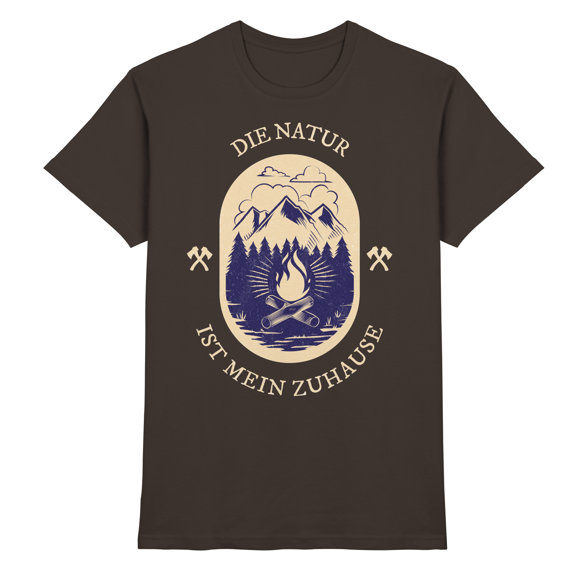 DIE NATUR IST MEIN ZU HAUSE Outdoor - Premium Shirt