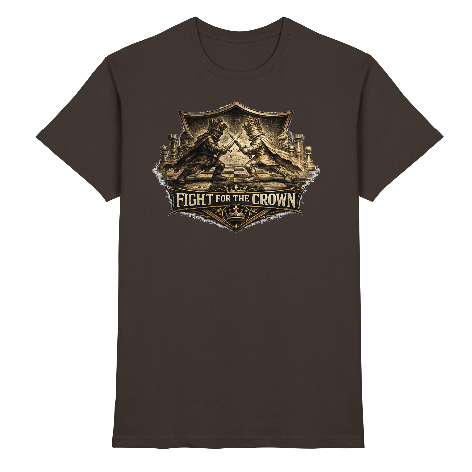 Schach Chess FIGHT FOR THE CROWN - Premium Shirt