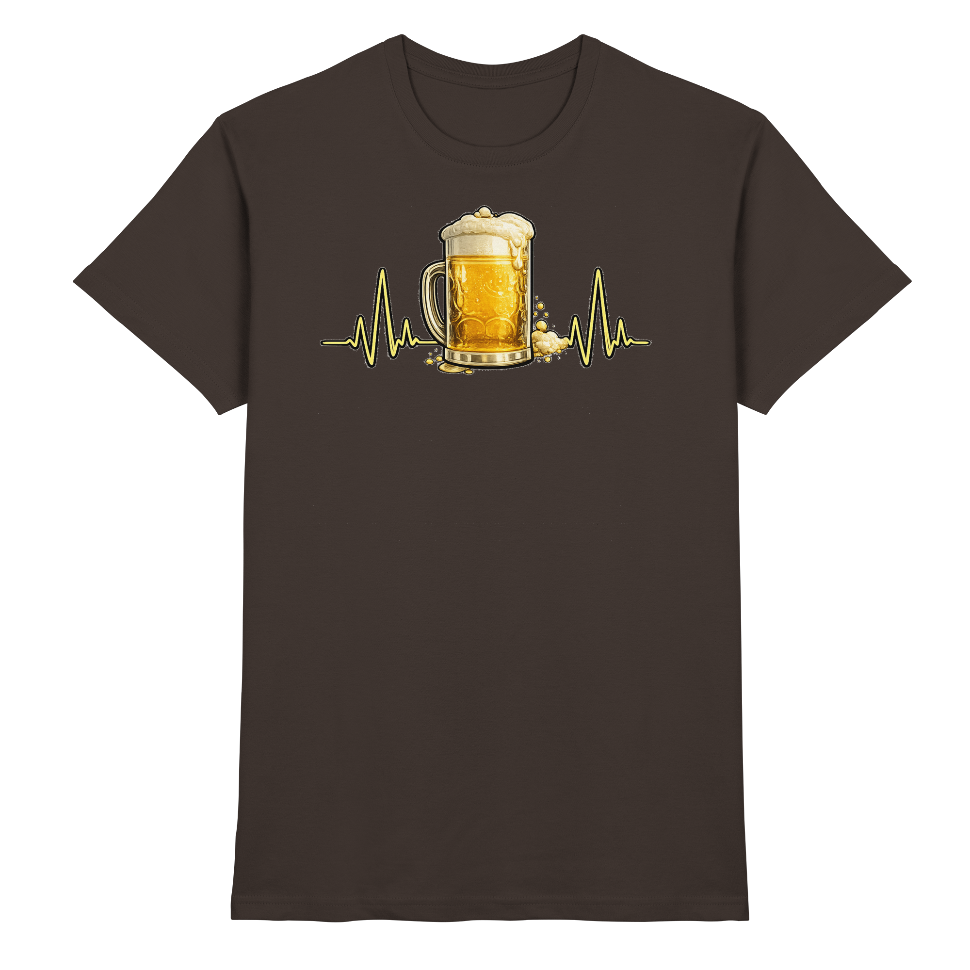 BIER EKG FUN Geschenk Party  - Premium Shirt