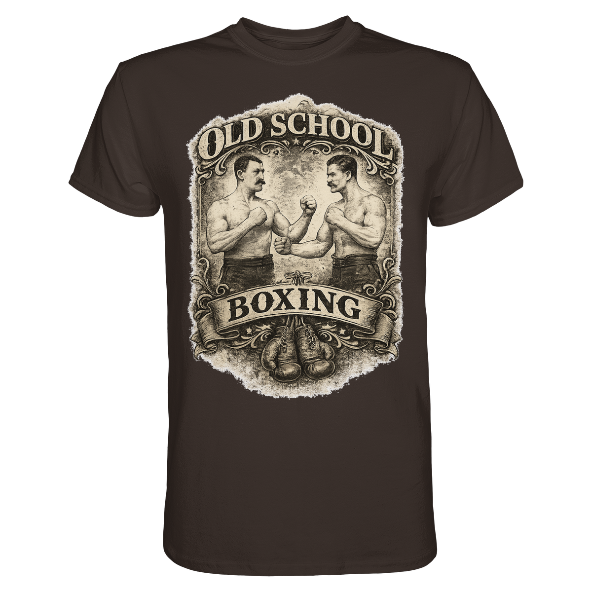 Old School Boxing Boxsport Boxen Geschenk  - Premium Shirt