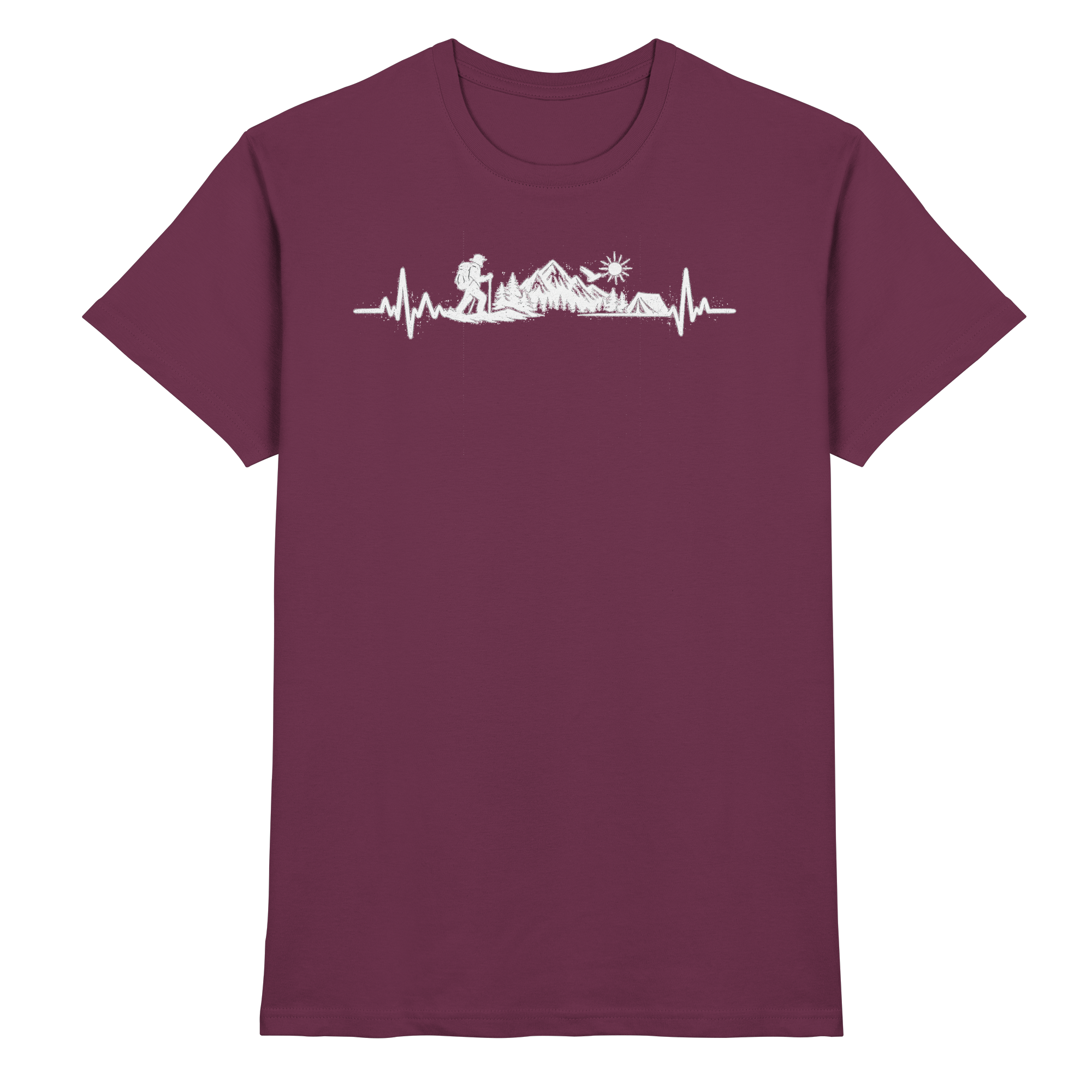 Wandern EKG Geschenk - Premium Shirt