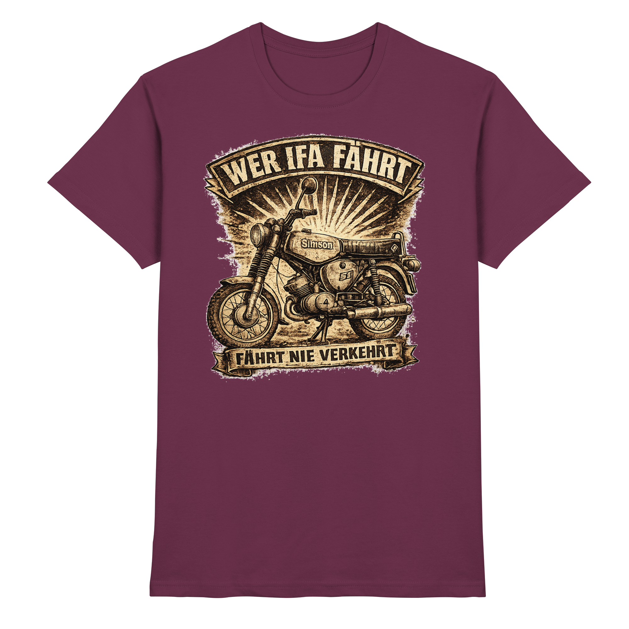 Simson WER IFA FÄHRT - Premium Shirt