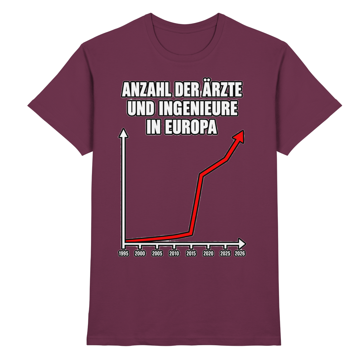Anzahl der Ärzte und Ingenieure in Europa Lustige Sprüche - Premium Shirt