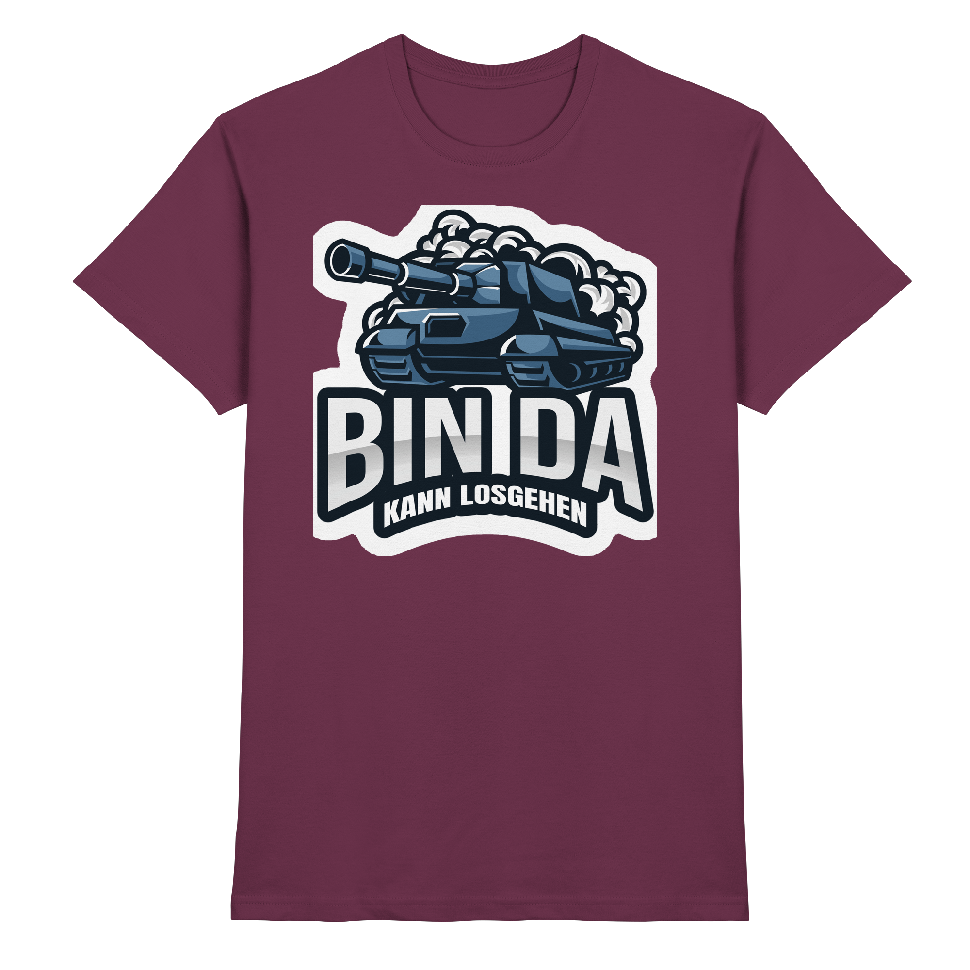 Lustige Sprüche BIN DA KANN LOSGEHEN - Premium Shirt