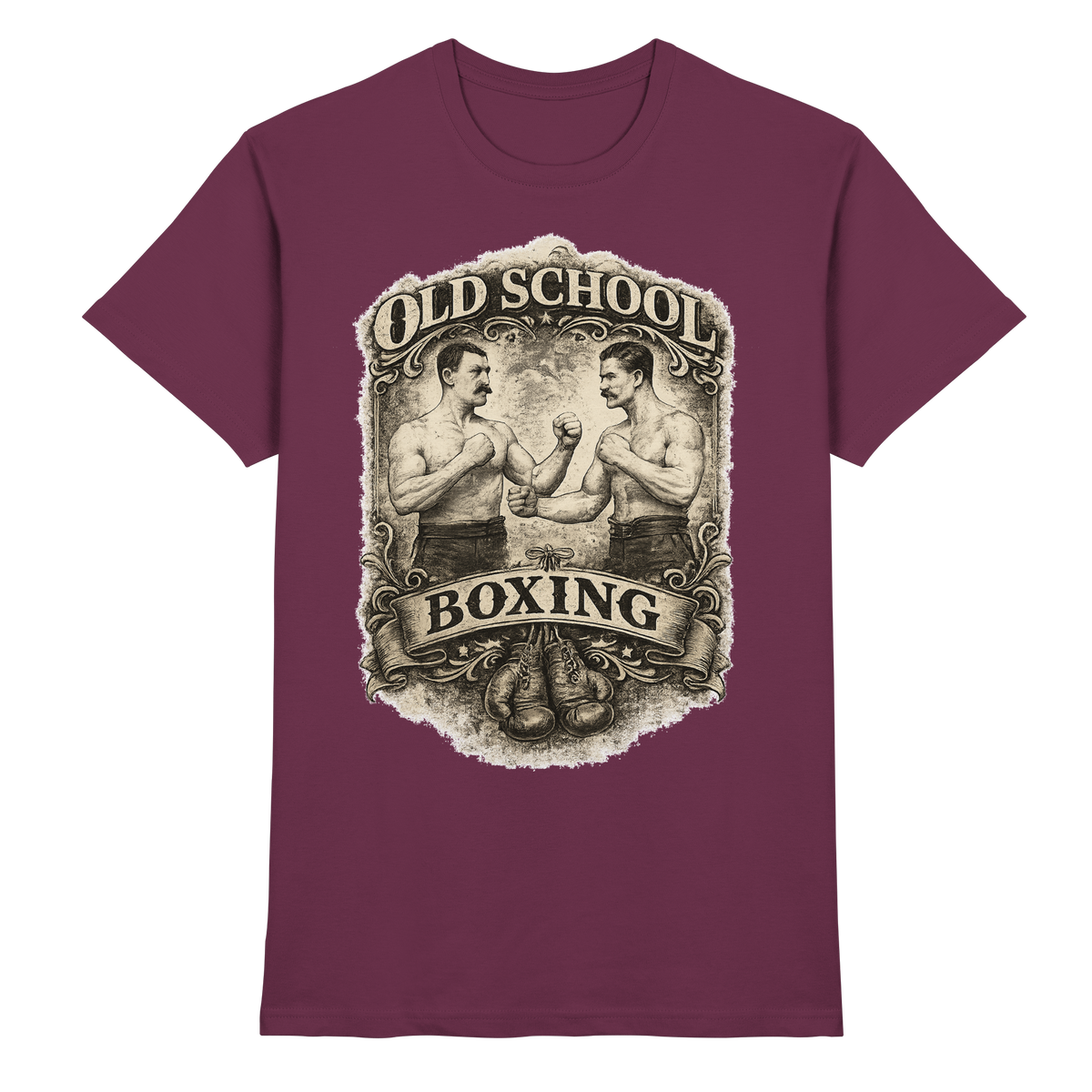 Old School Boxing Boxsport Boxen Geschenk  - Premium Shirt