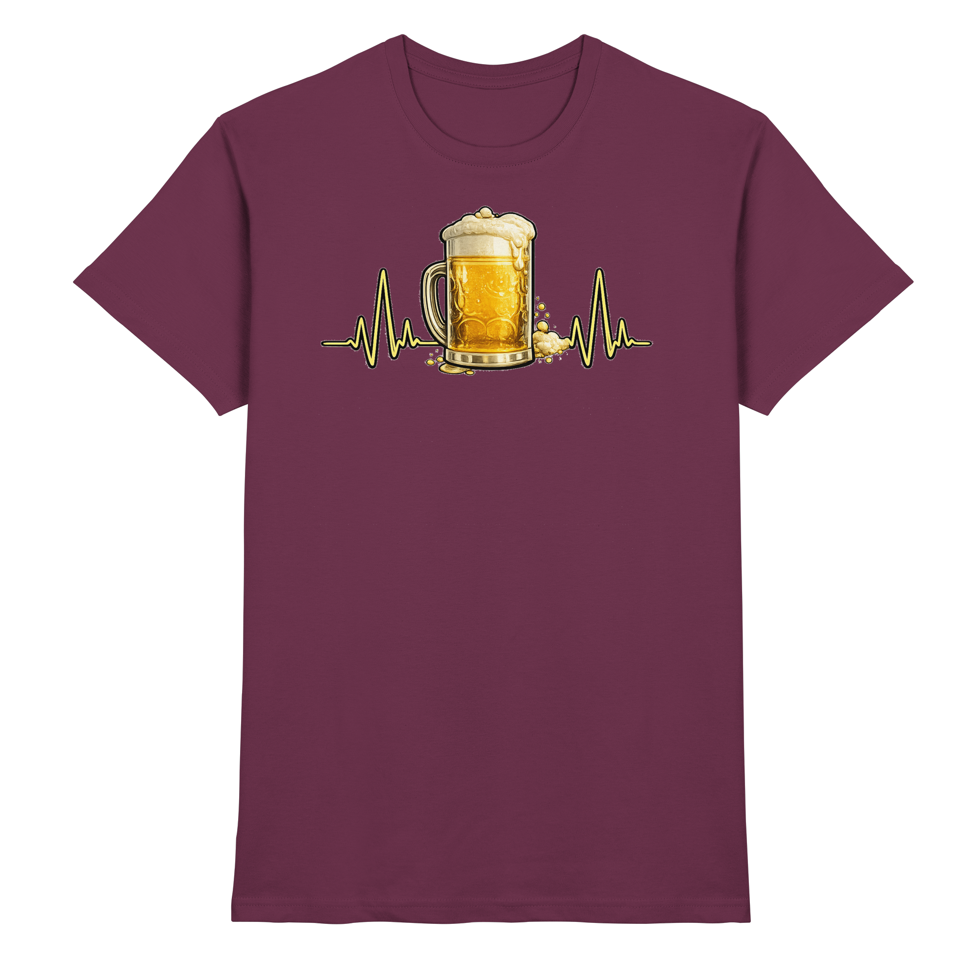 BIER EKG FUN Geschenk Party  - Premium Shirt