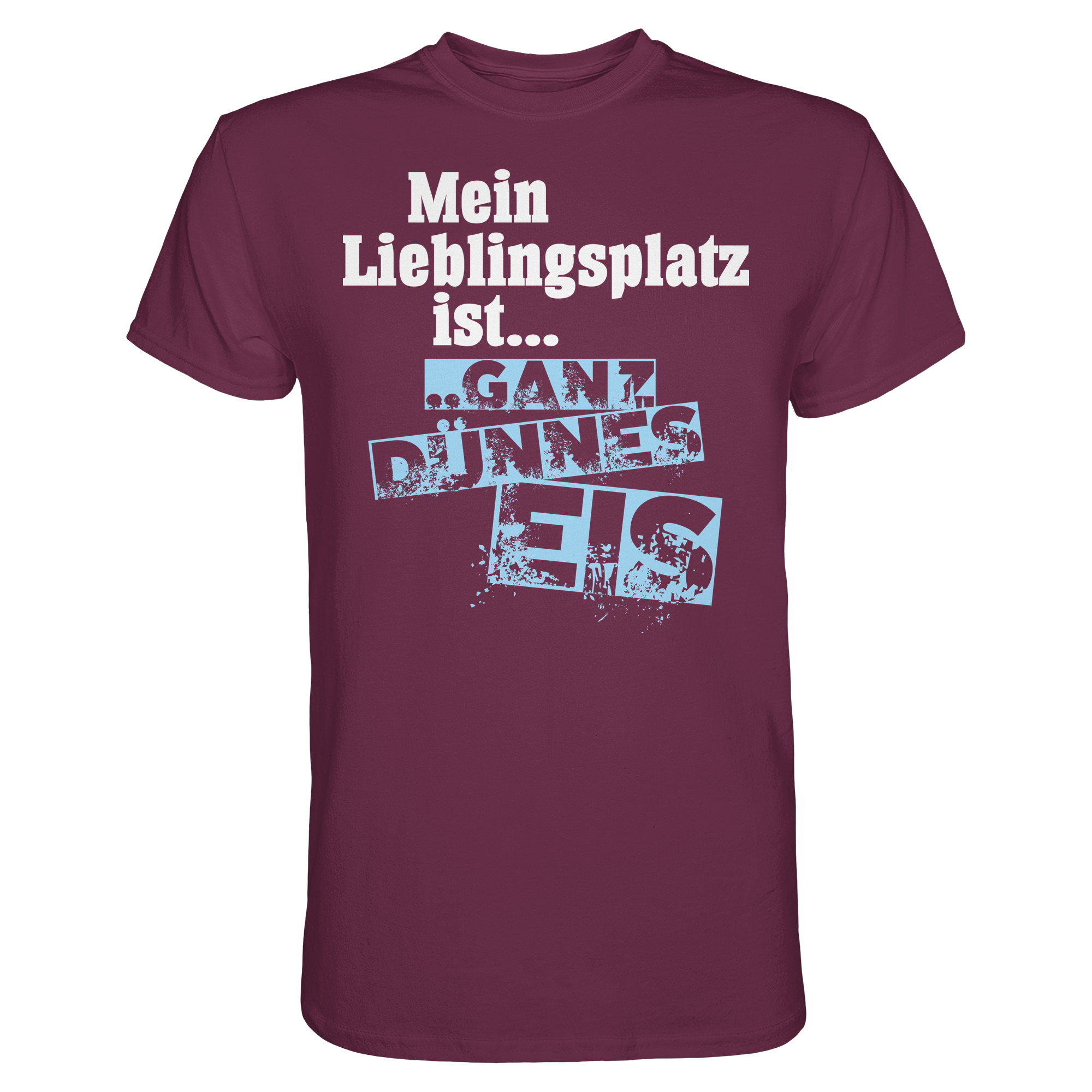 Lustige Sprüche GANZ DÜNNES EIS  - Premium Shirt