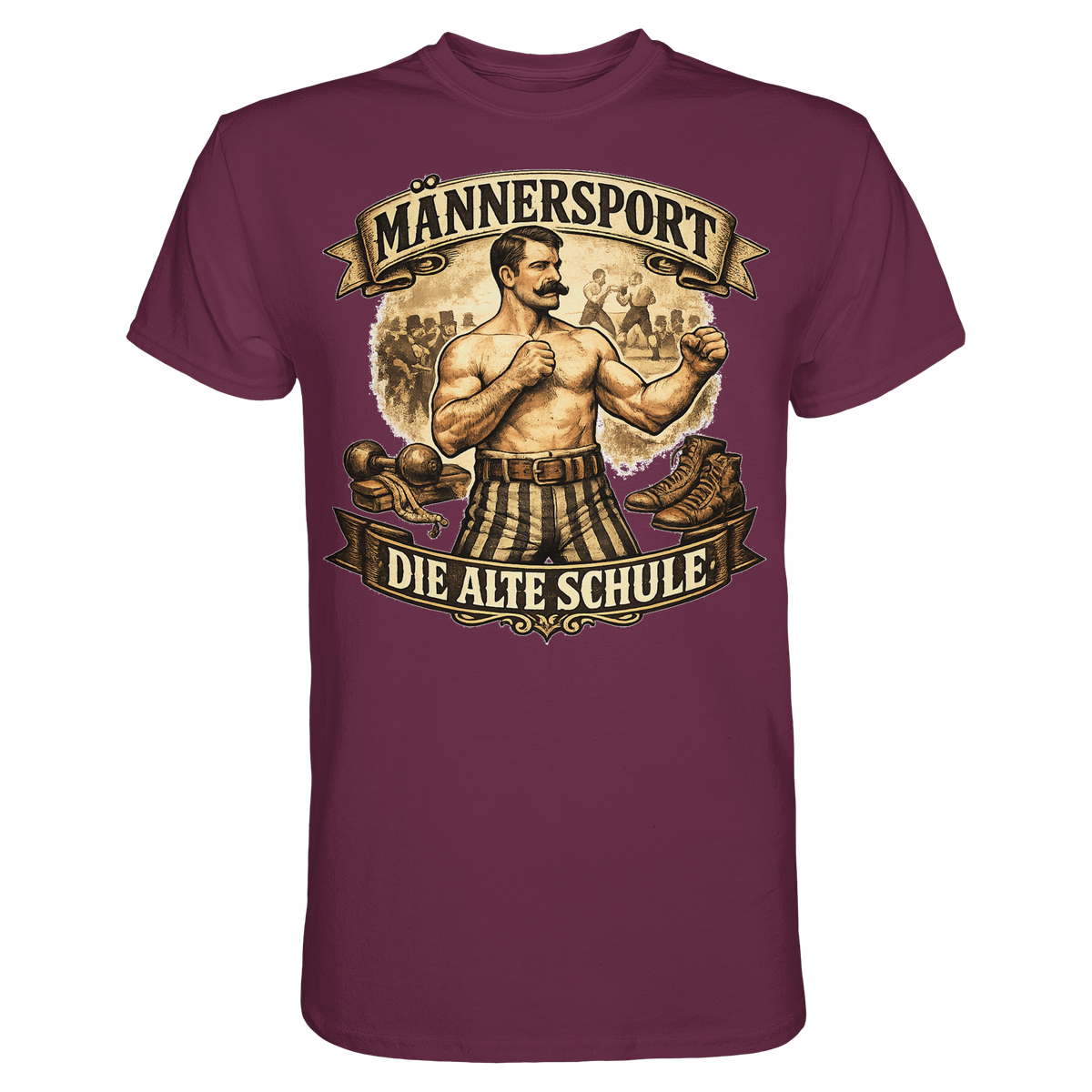Männersport Die alte Schule Boxen Boxsport Geschenk - Premium Shirt
