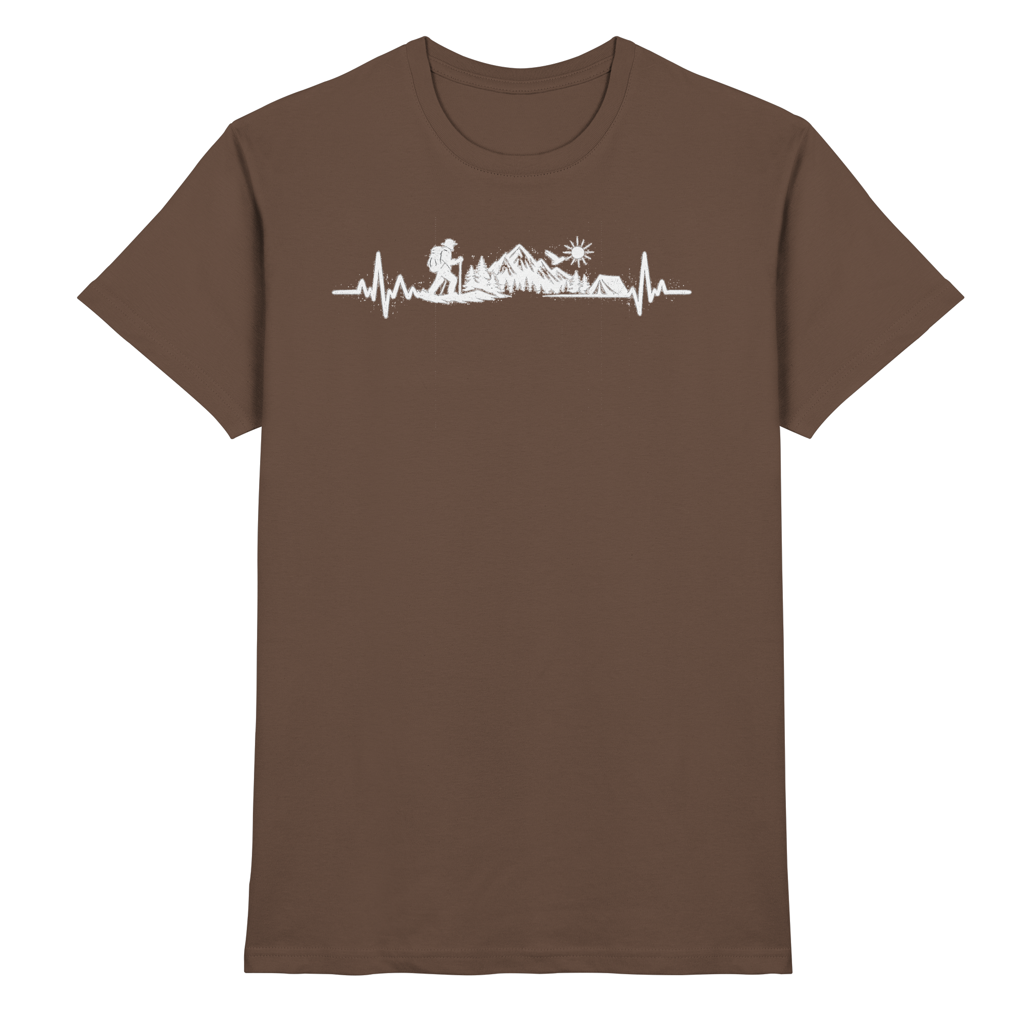 Wandern EKG Geschenk - Premium Shirt