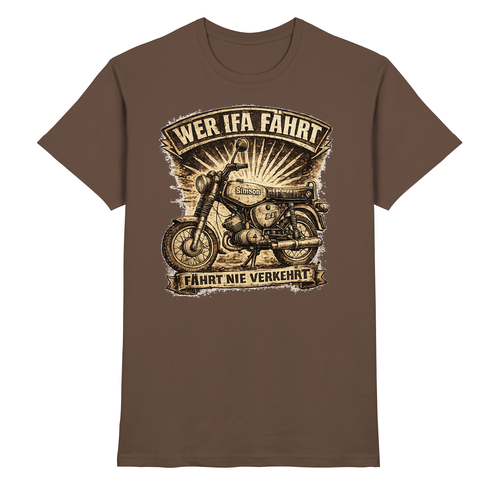 Simson WER IFA FÄHRT - Premium Shirt