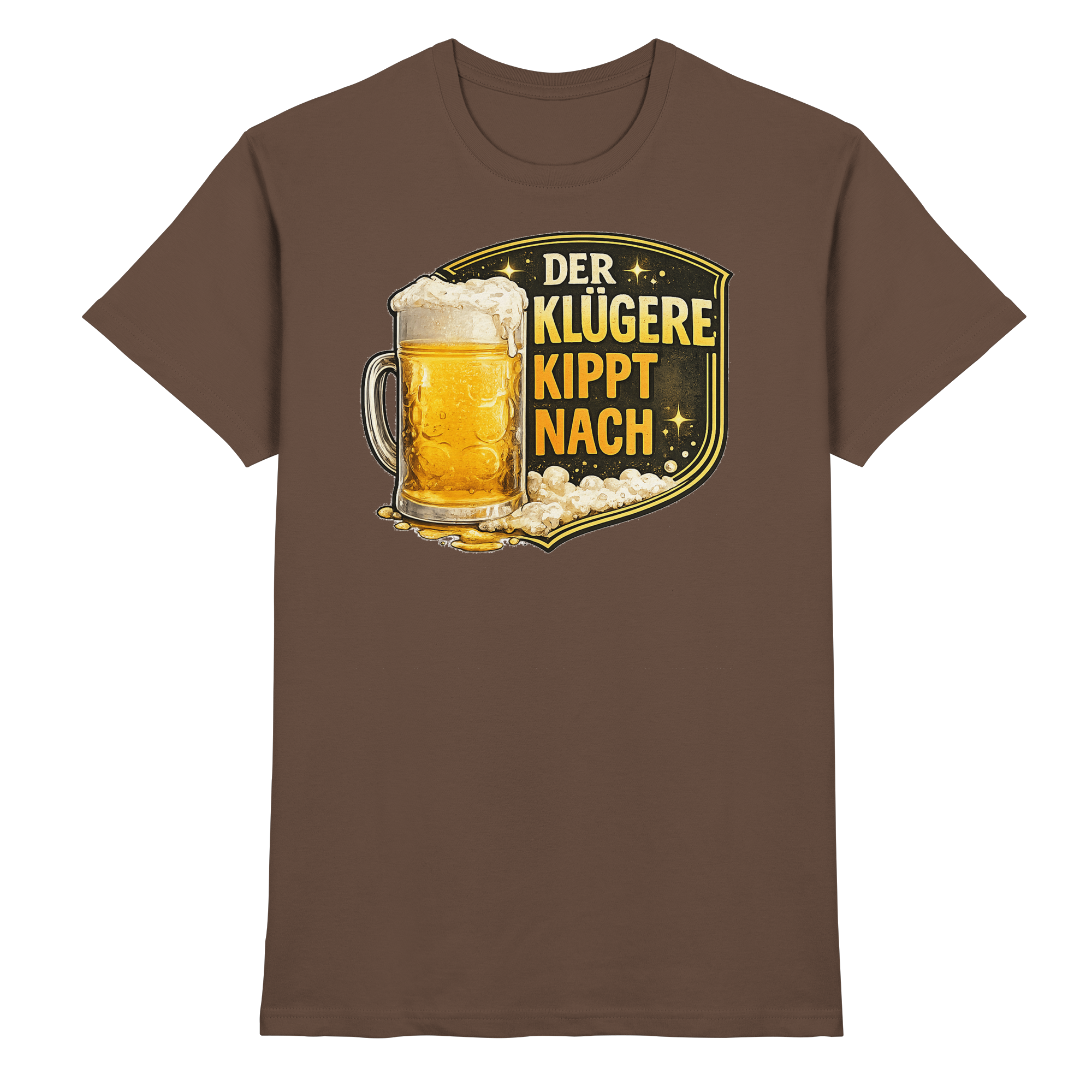 LUSTIGE SPRÜCHE/ DER KLÜGERE KIPPT NACH - Premium Shirt