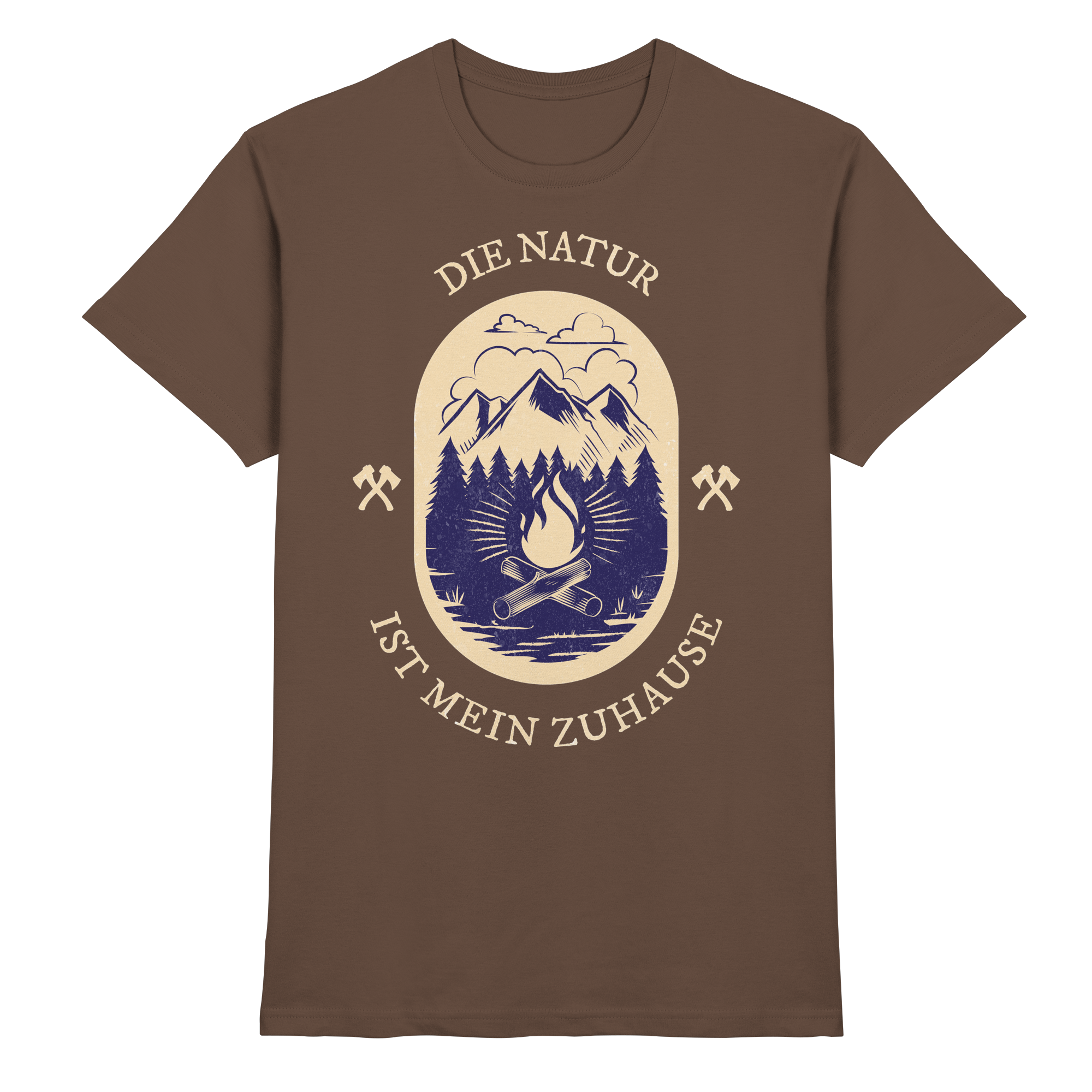 DIE NATUR IST MEIN ZU HAUSE Outdoor - Premium Shirt