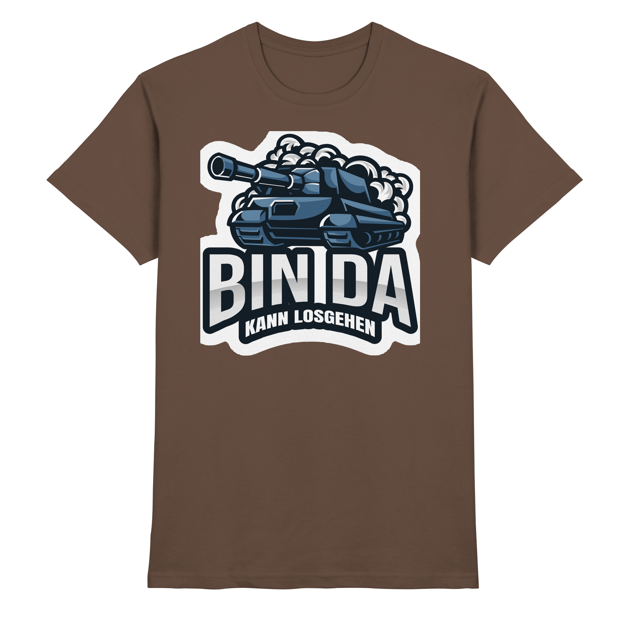 Lustige Sprüche BIN DA KANN LOSGEHEN - Premium Shirt