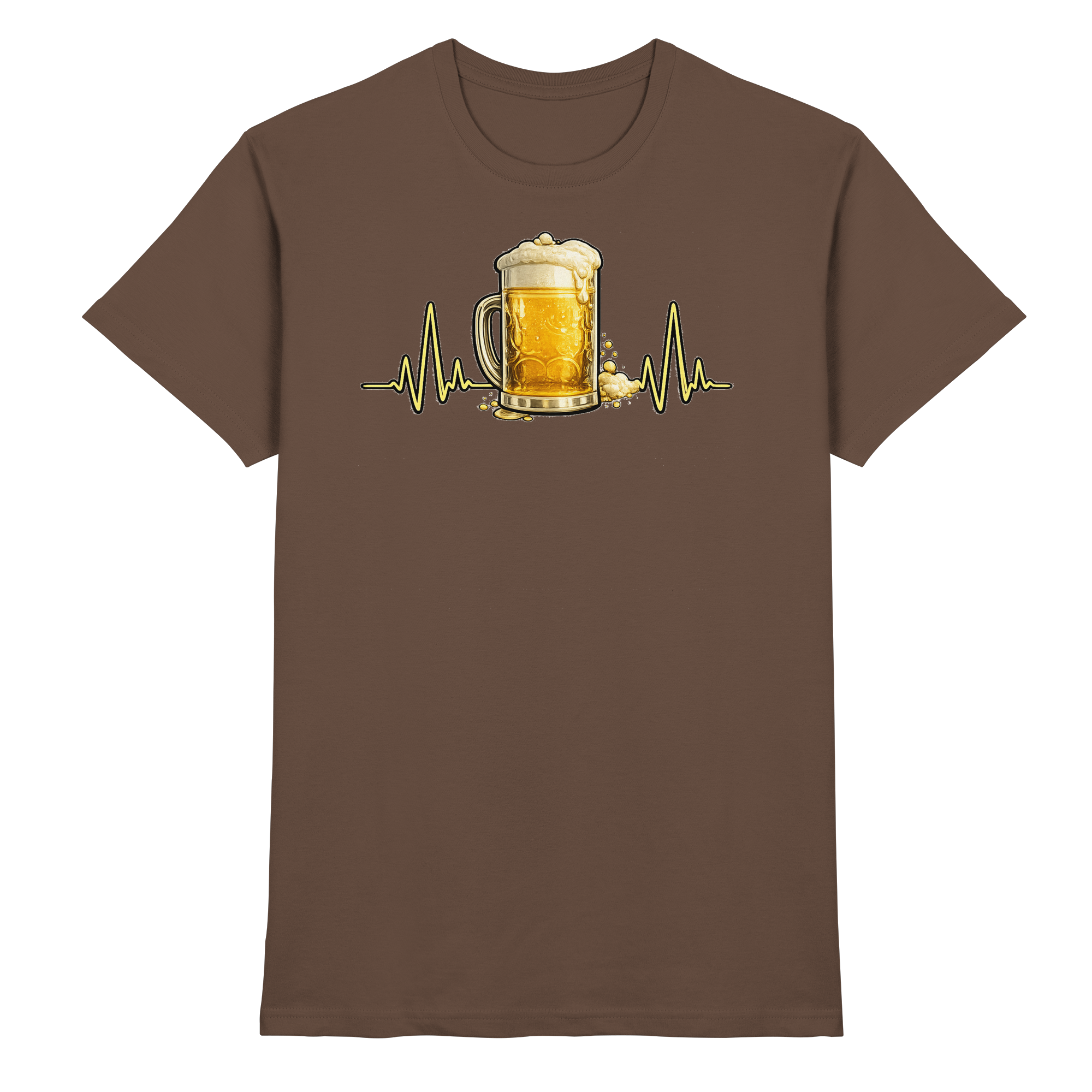 BIER EKG FUN Geschenk Party  - Premium Shirt