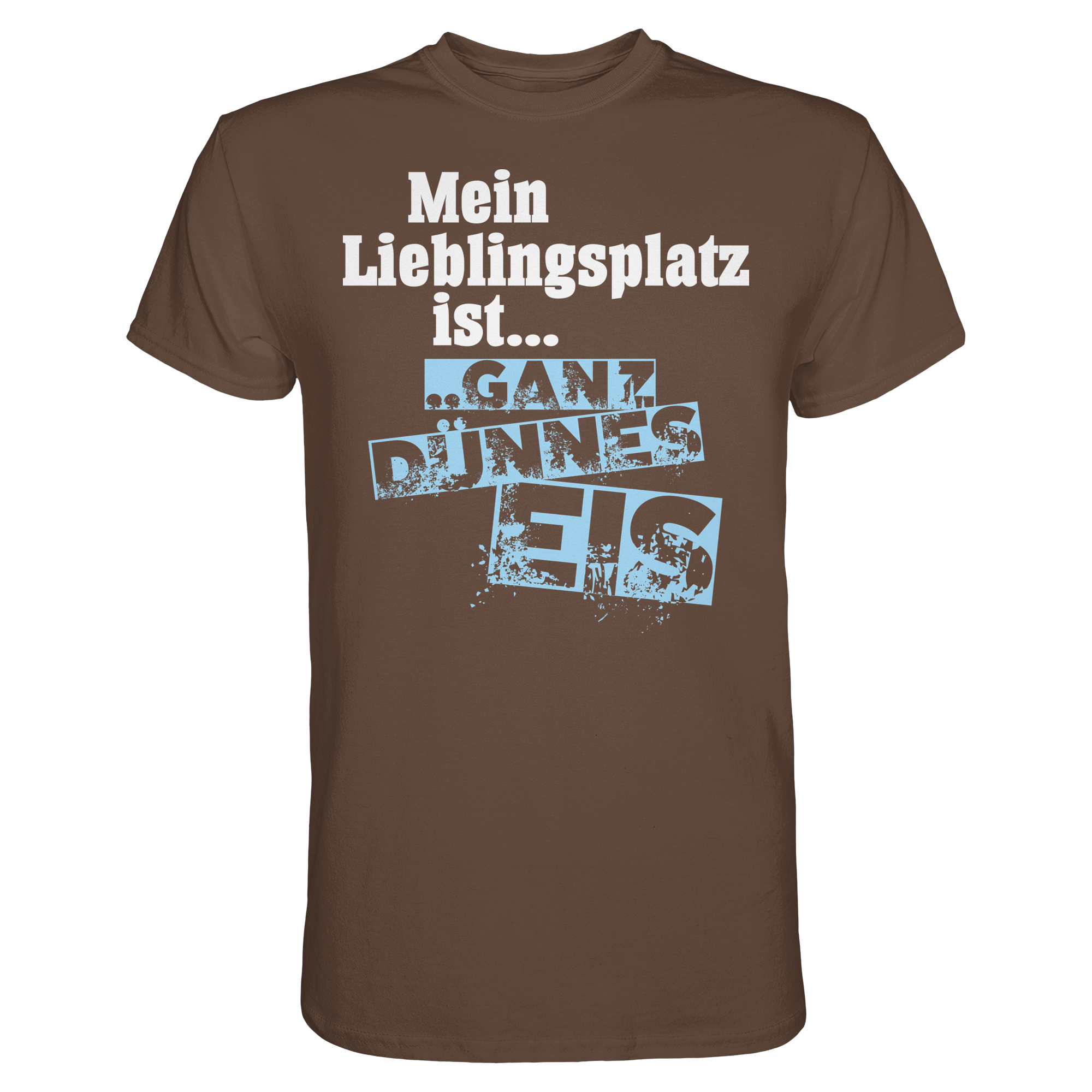 Lustige Sprüche GANZ DÜNNES EIS  - Premium Shirt