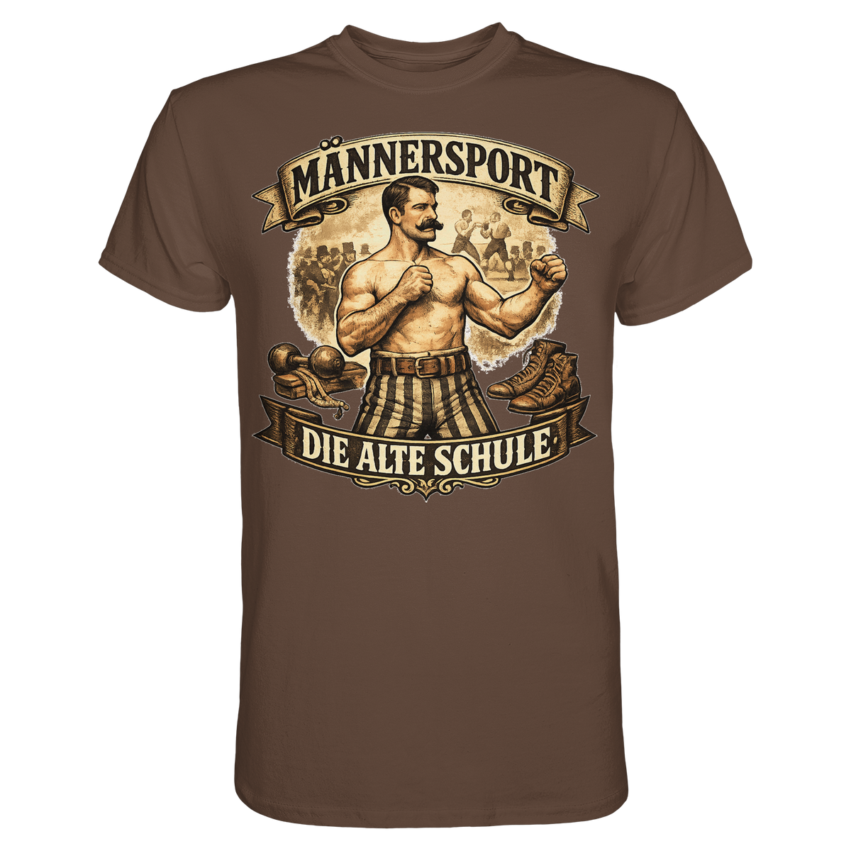 Männersport Die alte Schule Boxen Boxsport Geschenk - Premium Shirt