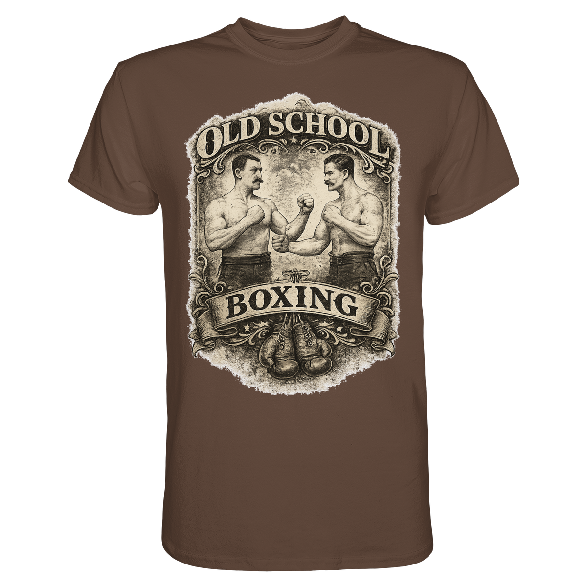 Old School Boxing Boxsport Boxen Geschenk  - Premium Shirt
