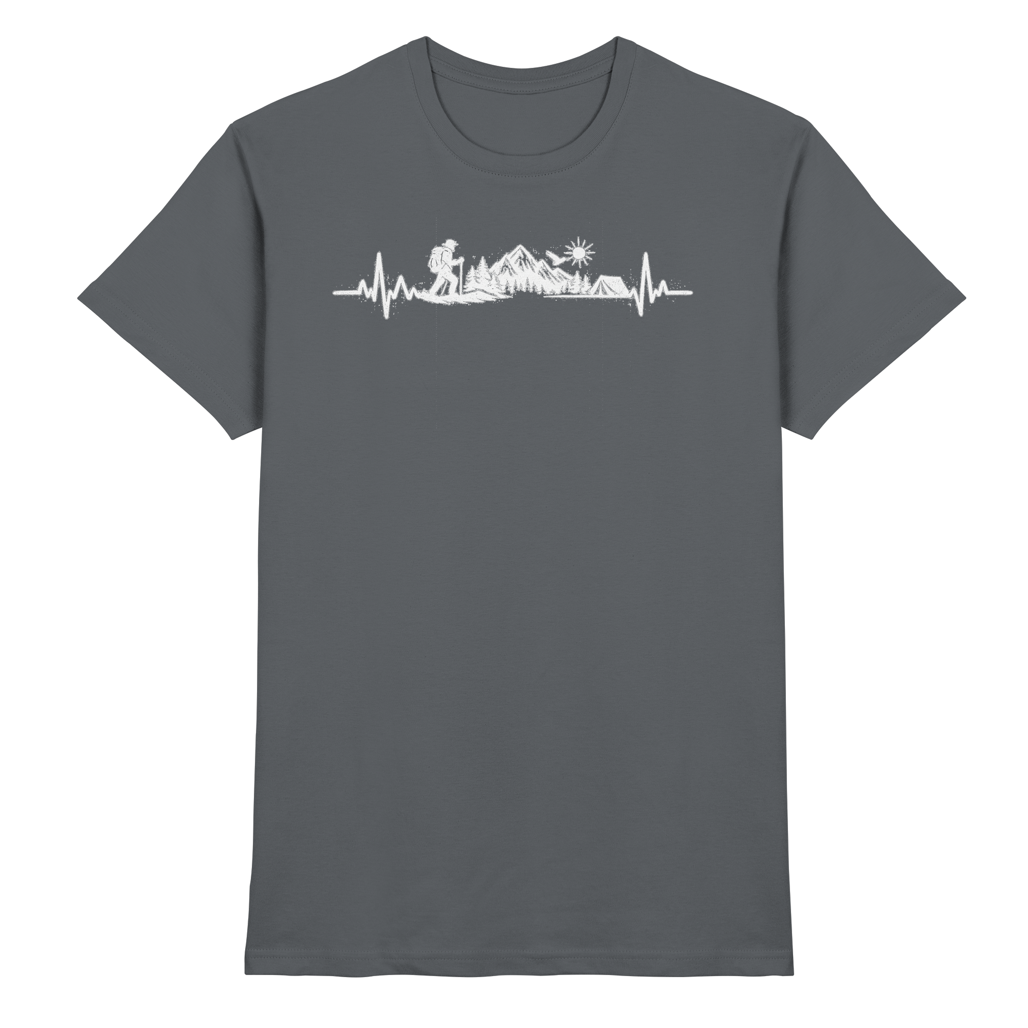 Wandern EKG Geschenk - Premium Shirt