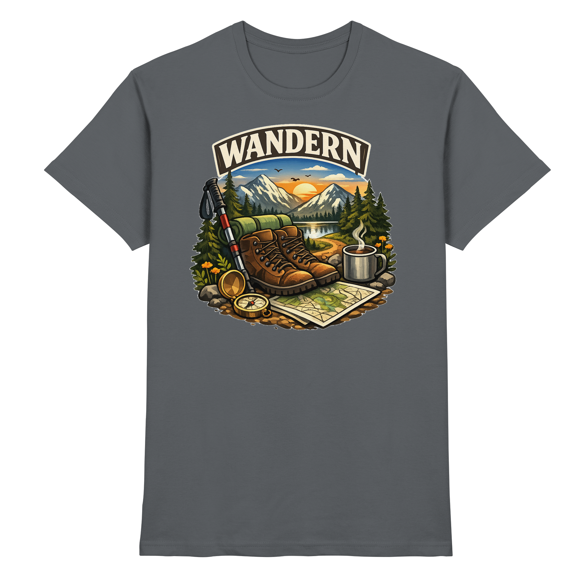 Wandern Natur Outdoor Geschenk - Premium Shirt
