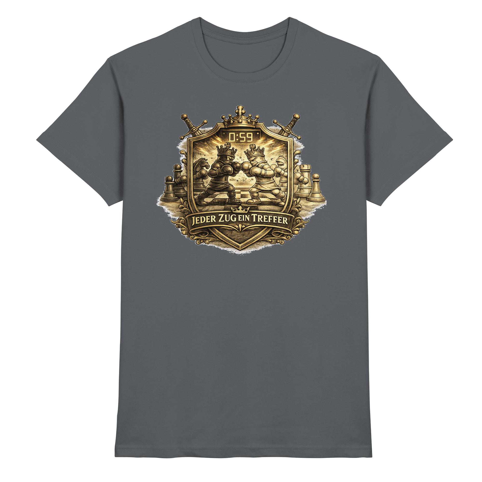 Schach/ JEDER ZUG EIN TREFFER  - Premium Shirt