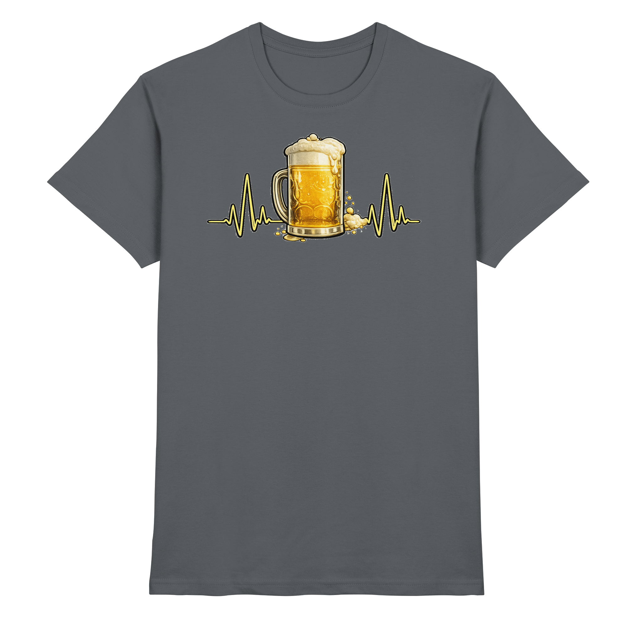 BIER EKG FUN Geschenk Party  - Premium Shirt