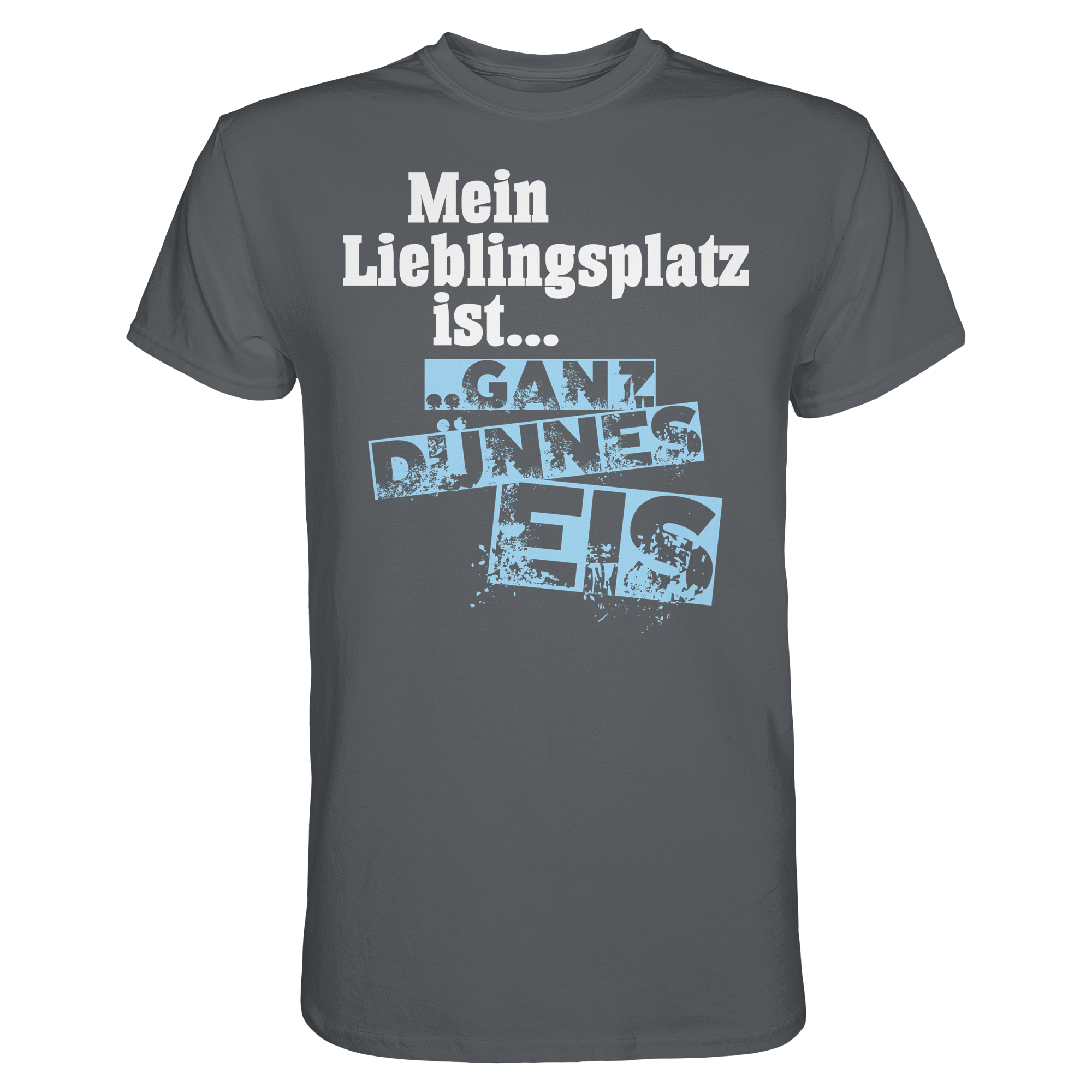 Lustige Sprüche GANZ DÜNNES EIS  - Premium Shirt