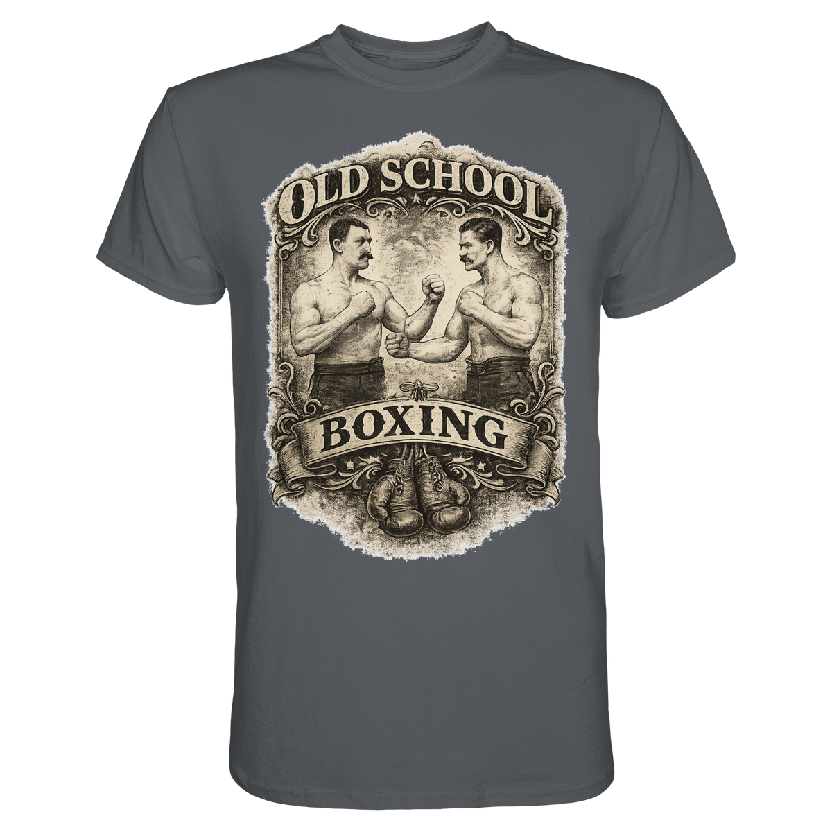 Old School Boxing Boxsport Boxen Geschenk  - Premium Shirt