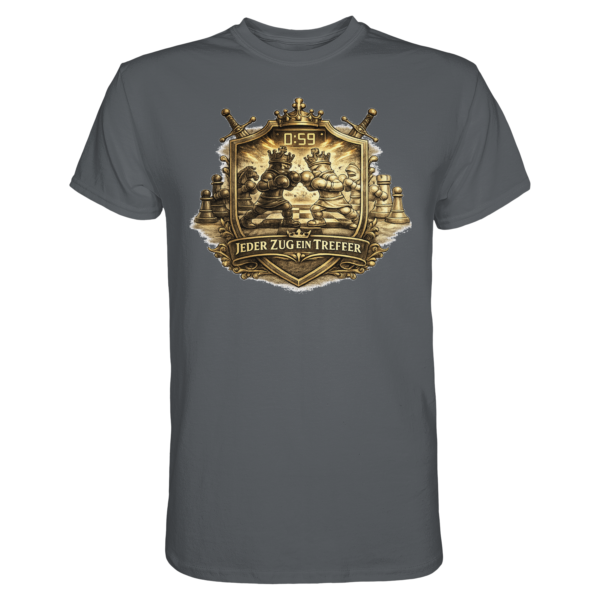 Schach/ JEDER ZUG EIN TREFFER  - Premium Shirt