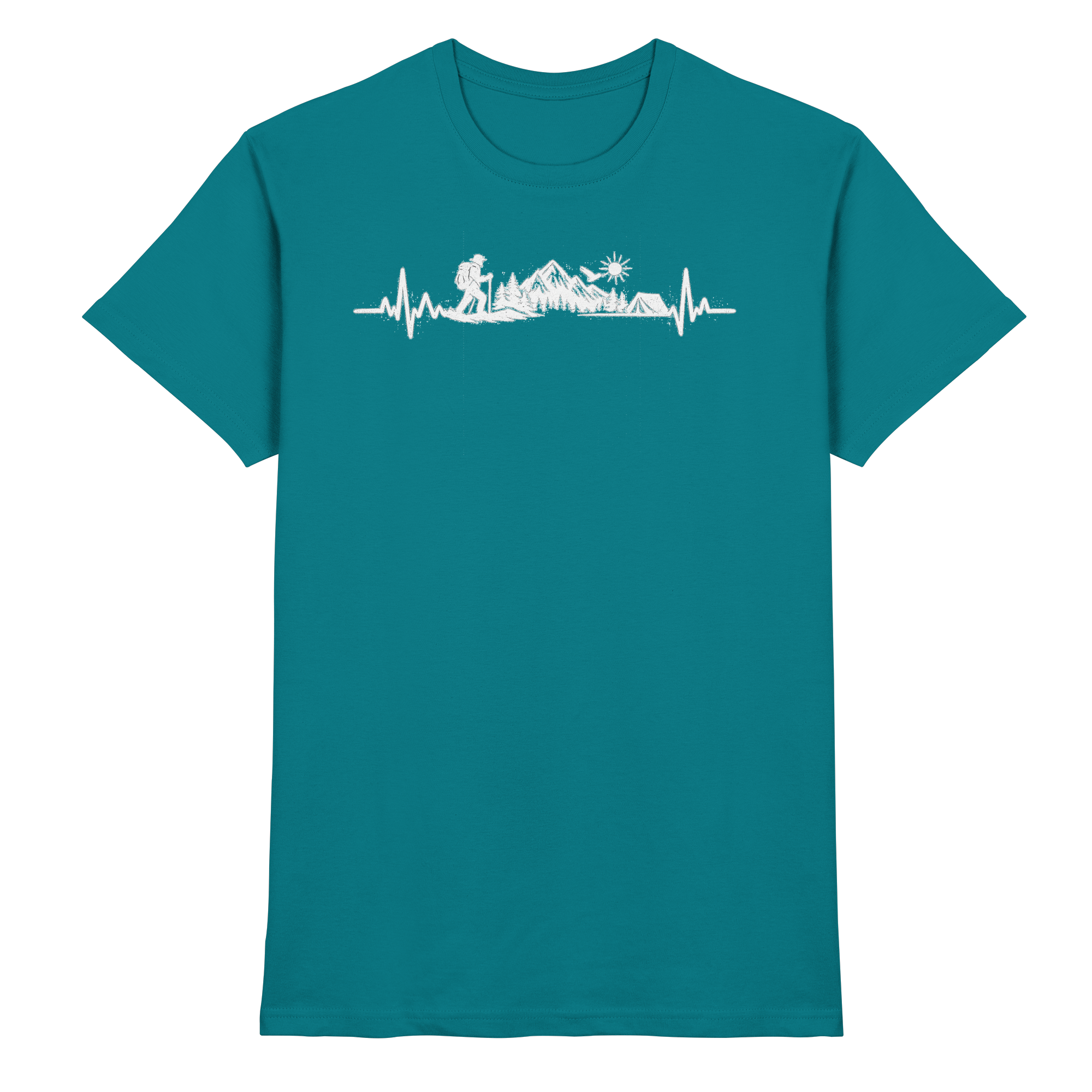 Wandern EKG Outdoor Geschenk - Premium Shirt