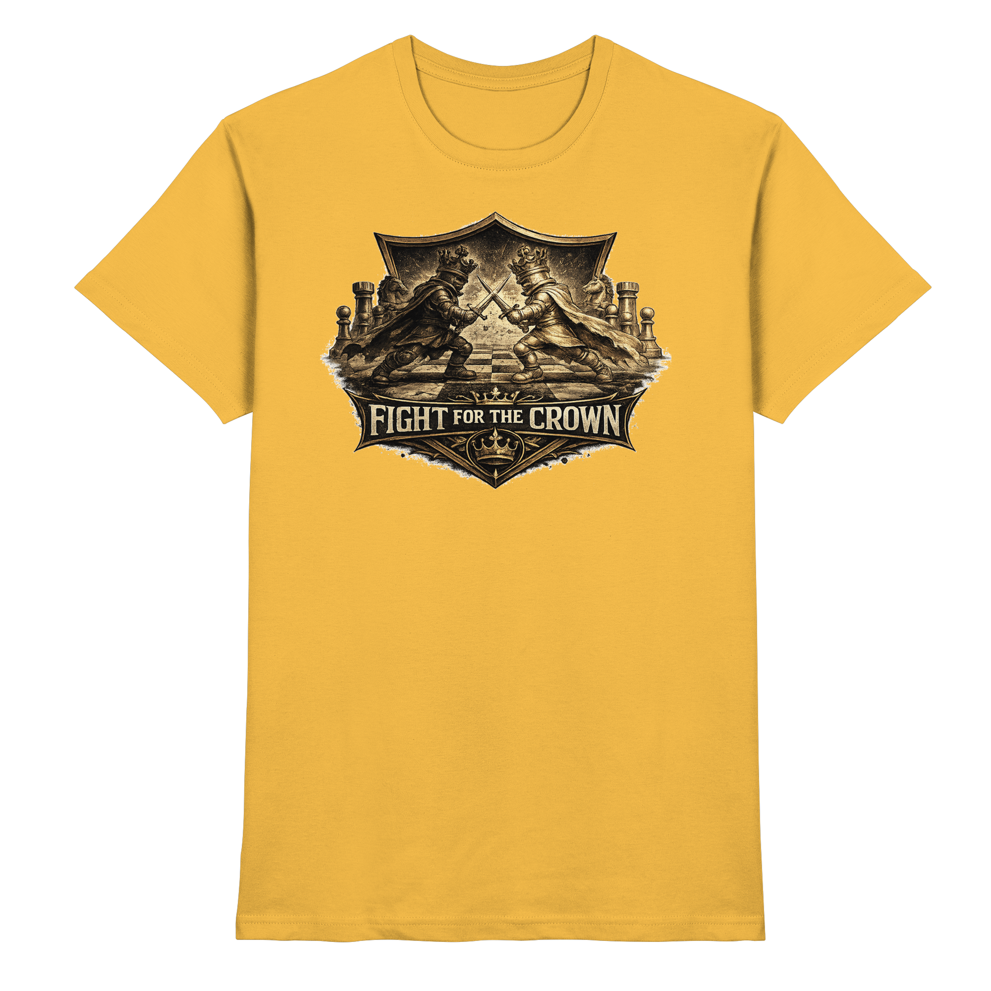 Schach Chess FIGHT FOR THE CROWN - Premium Shirt