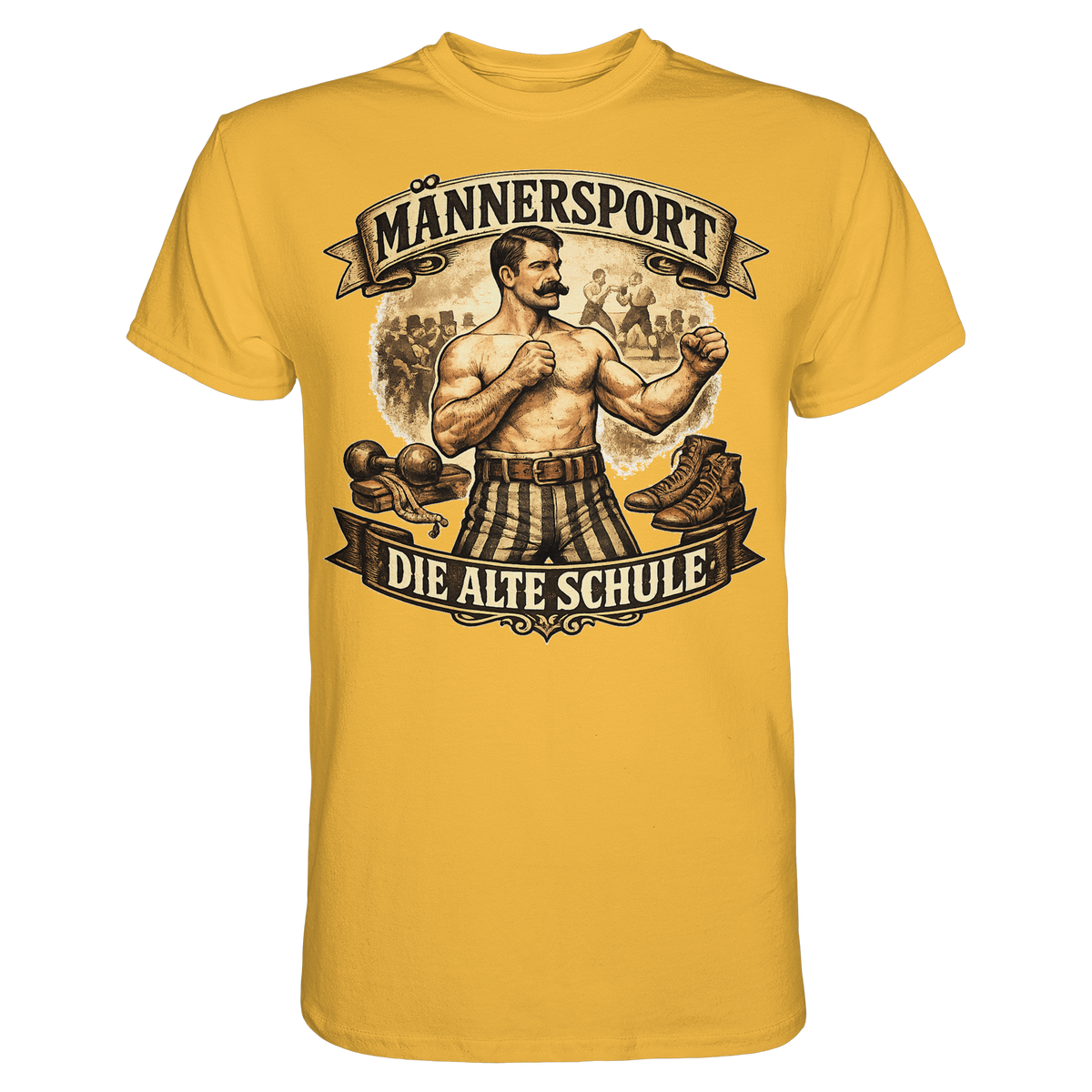 Männersport Die alte Schule Boxen Boxsport Geschenk - Premium Shirt