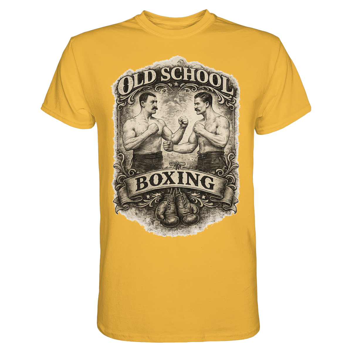 Old School Boxing Boxsport Boxen Geschenk  - Premium Shirt
