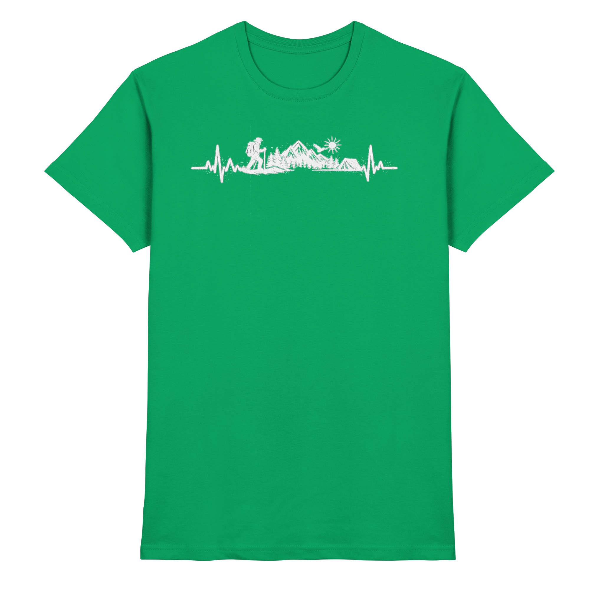 Wandern EKG Outdoor Geschenk - Premium Shirt