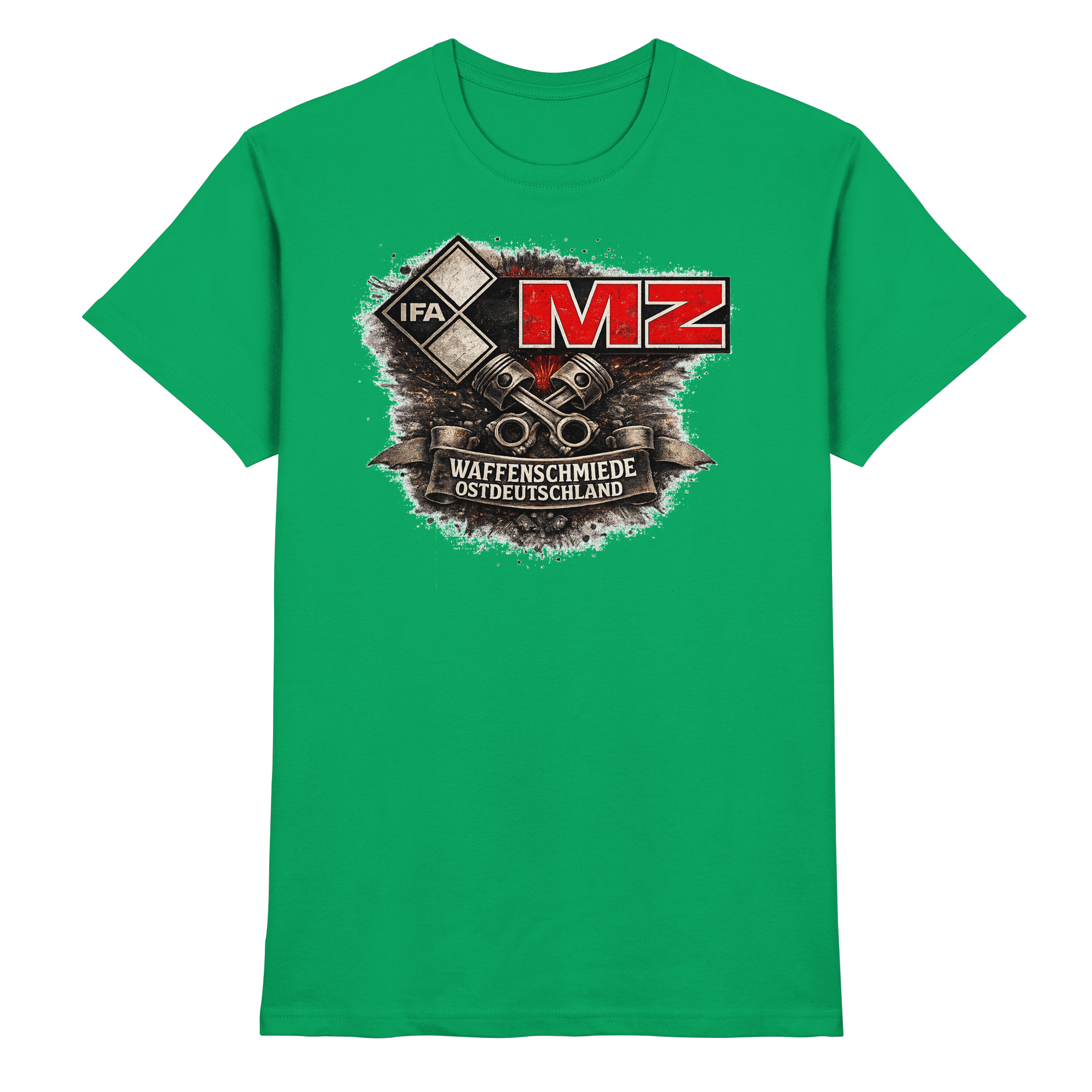 MZ IFA Waffenschmiede Ostdeutschland - Premium Shirt
