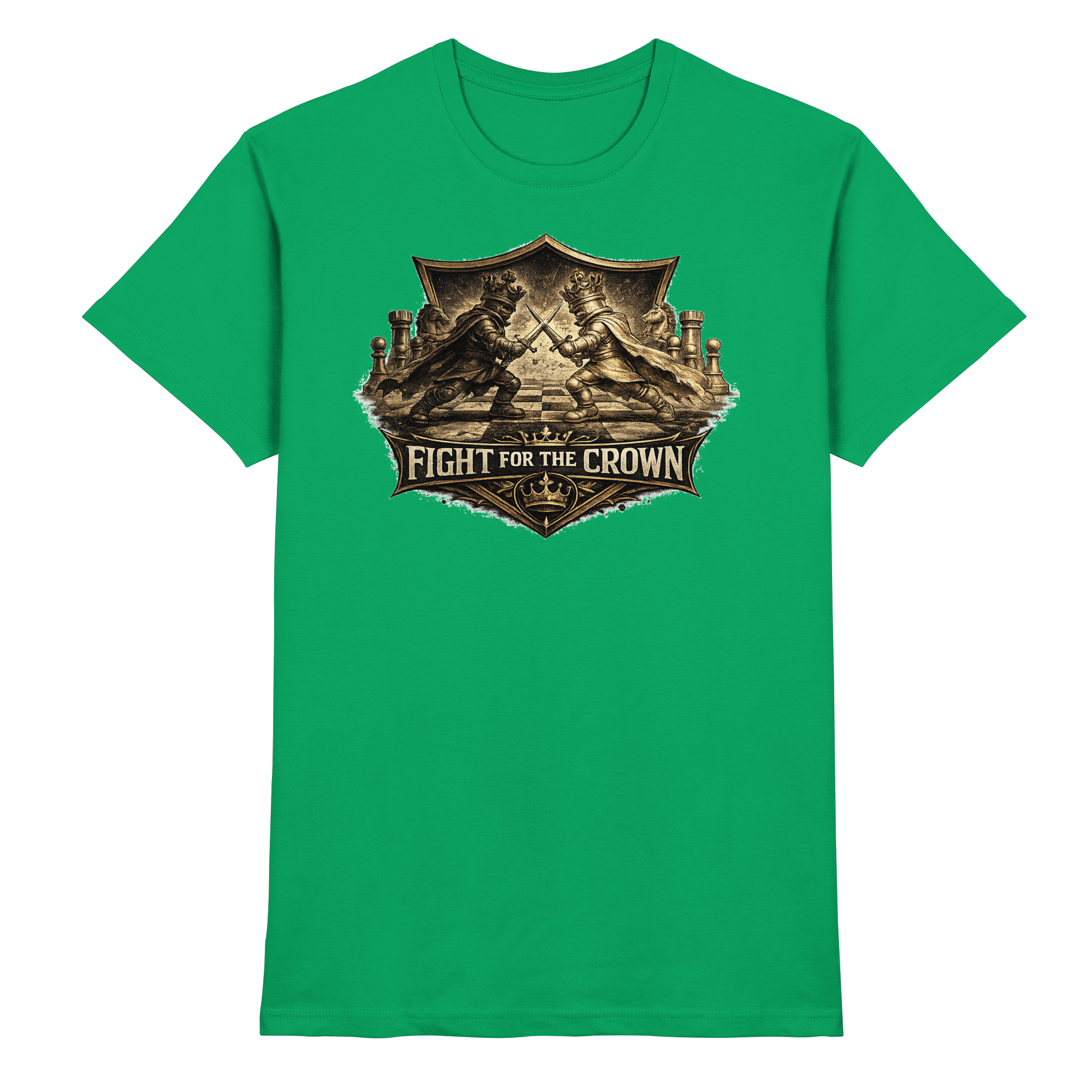 Schach Chess FIGHT FOR THE CROWN - Premium Shirt