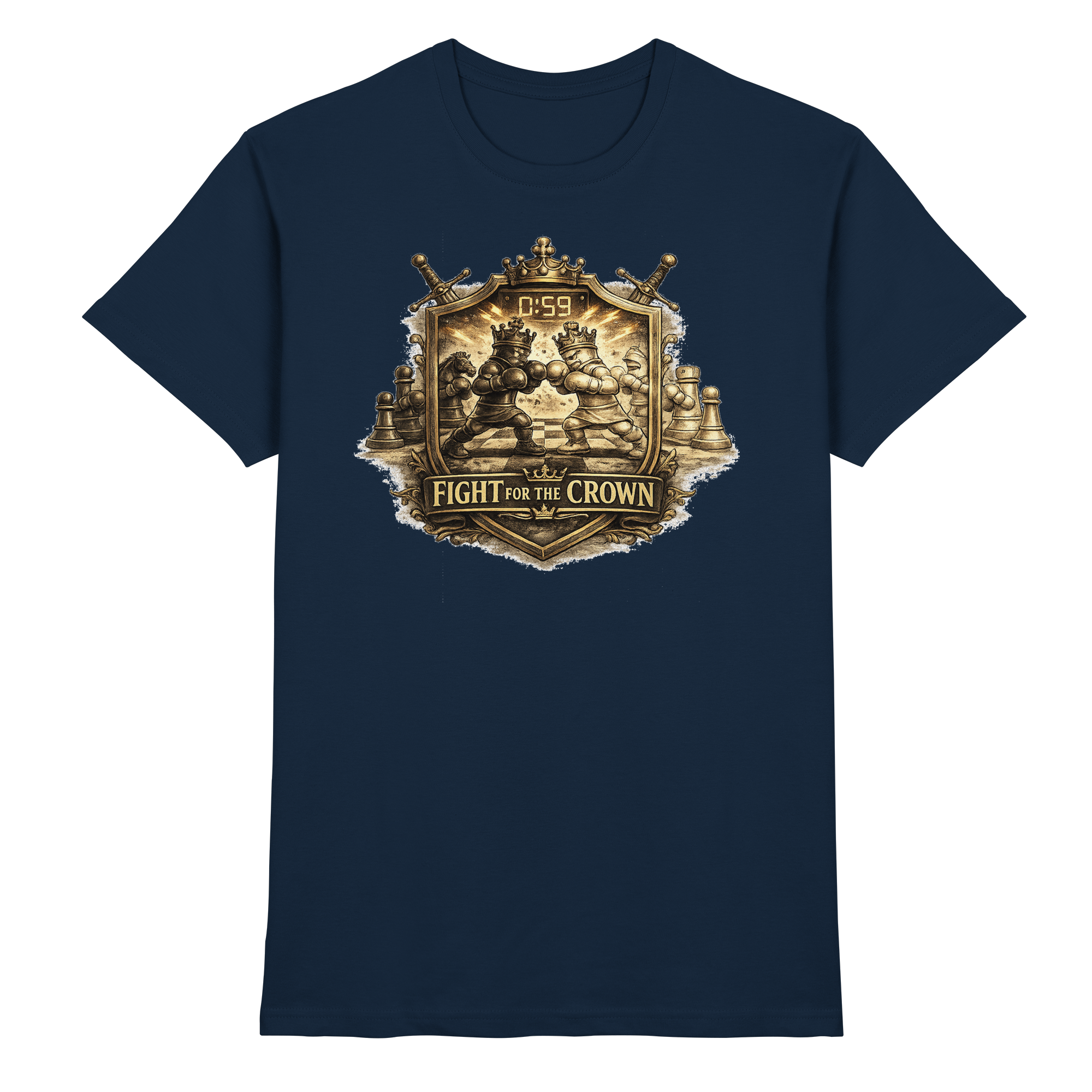 Schach Chess Fight for the Crown - Premium Shirt
