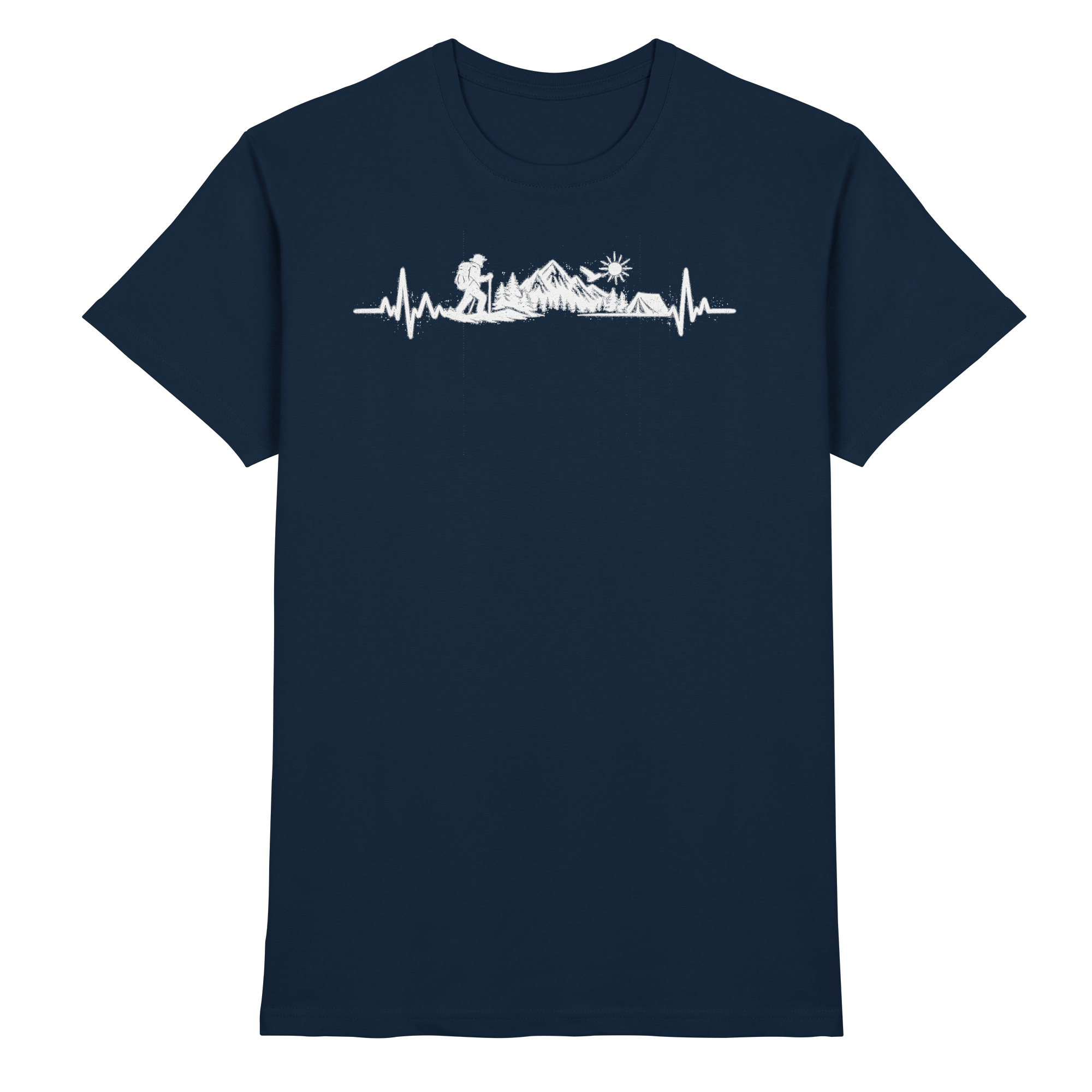 Wandern EKG Geschenk - Premium Shirt