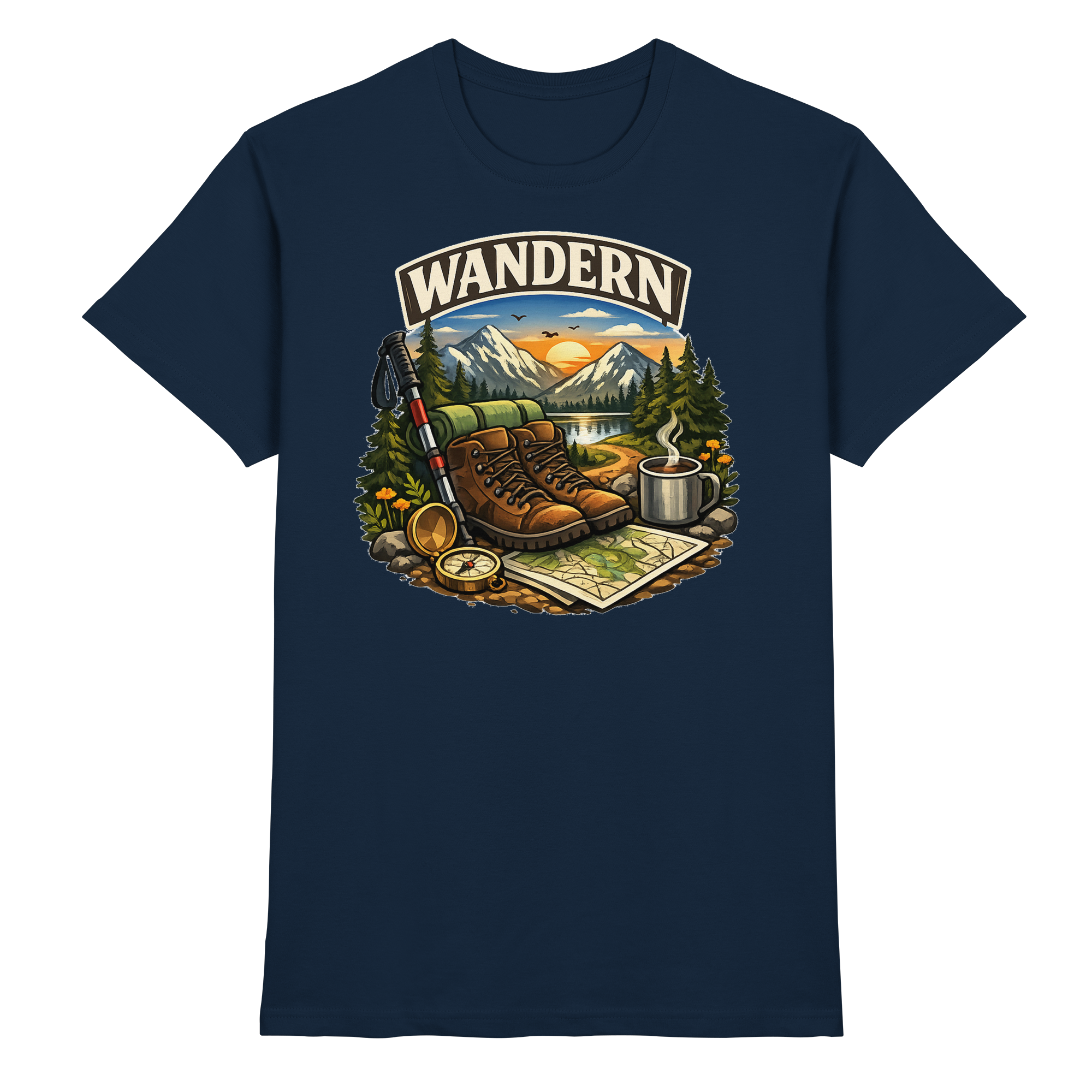 Wandern Natur Outdoor Geschenk - Premium Shirt