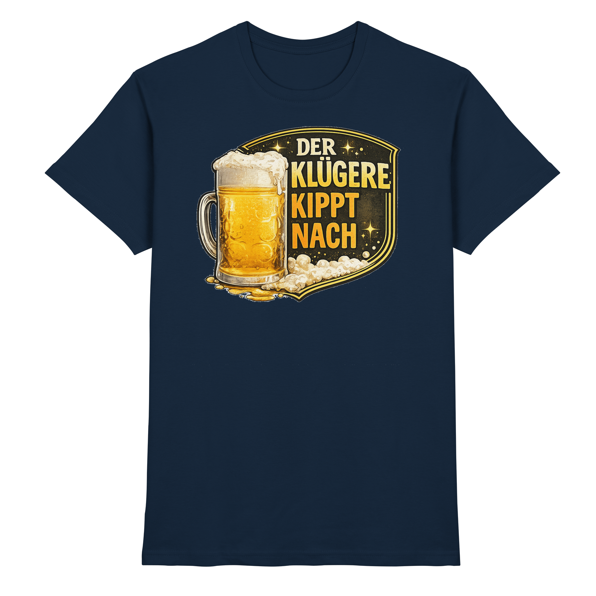 LUSTIGE SPRÜCHE/ DER KLÜGERE KIPPT NACH - Premium Shirt