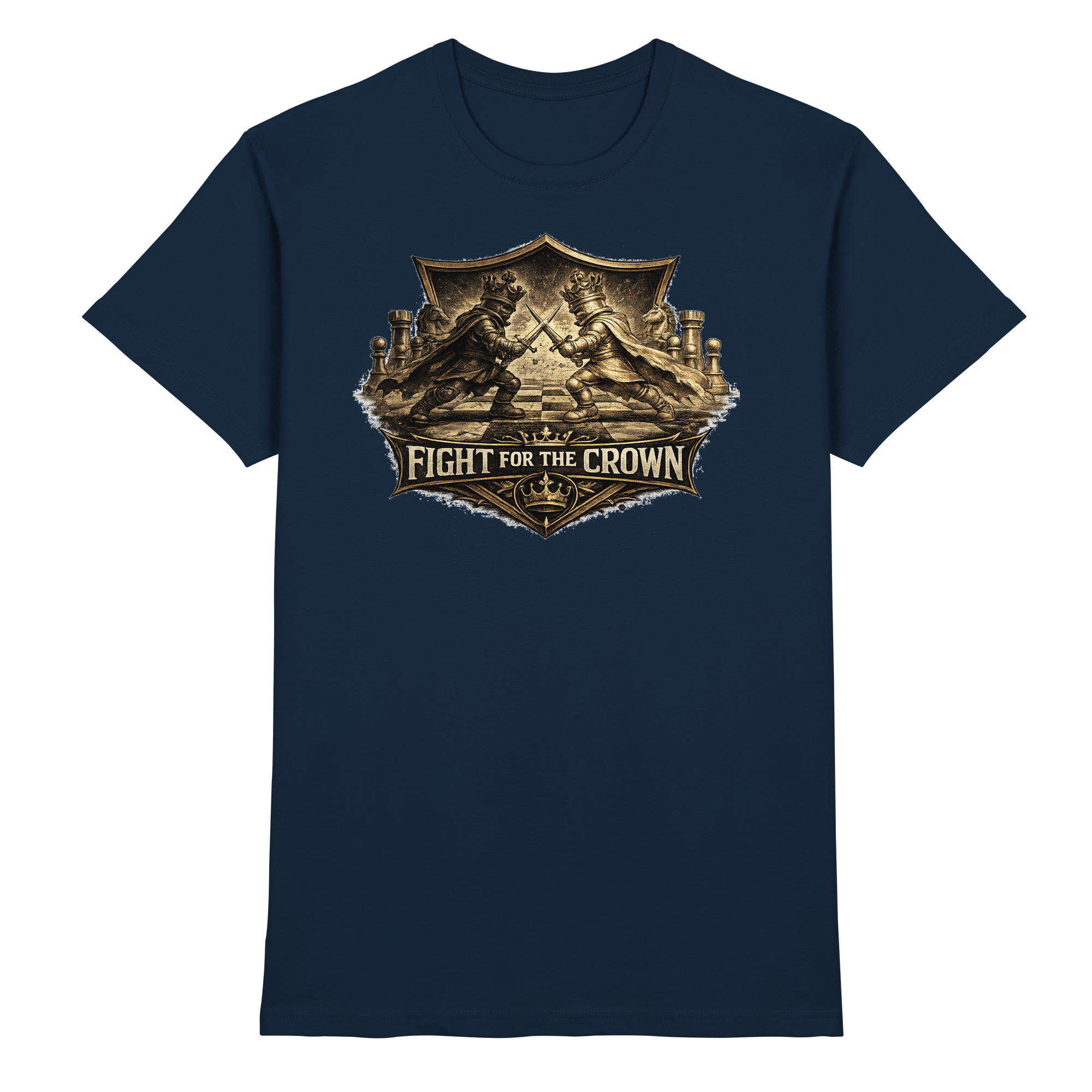 Schach Chess FIGHT FOR THE CROWN - Premium Shirt