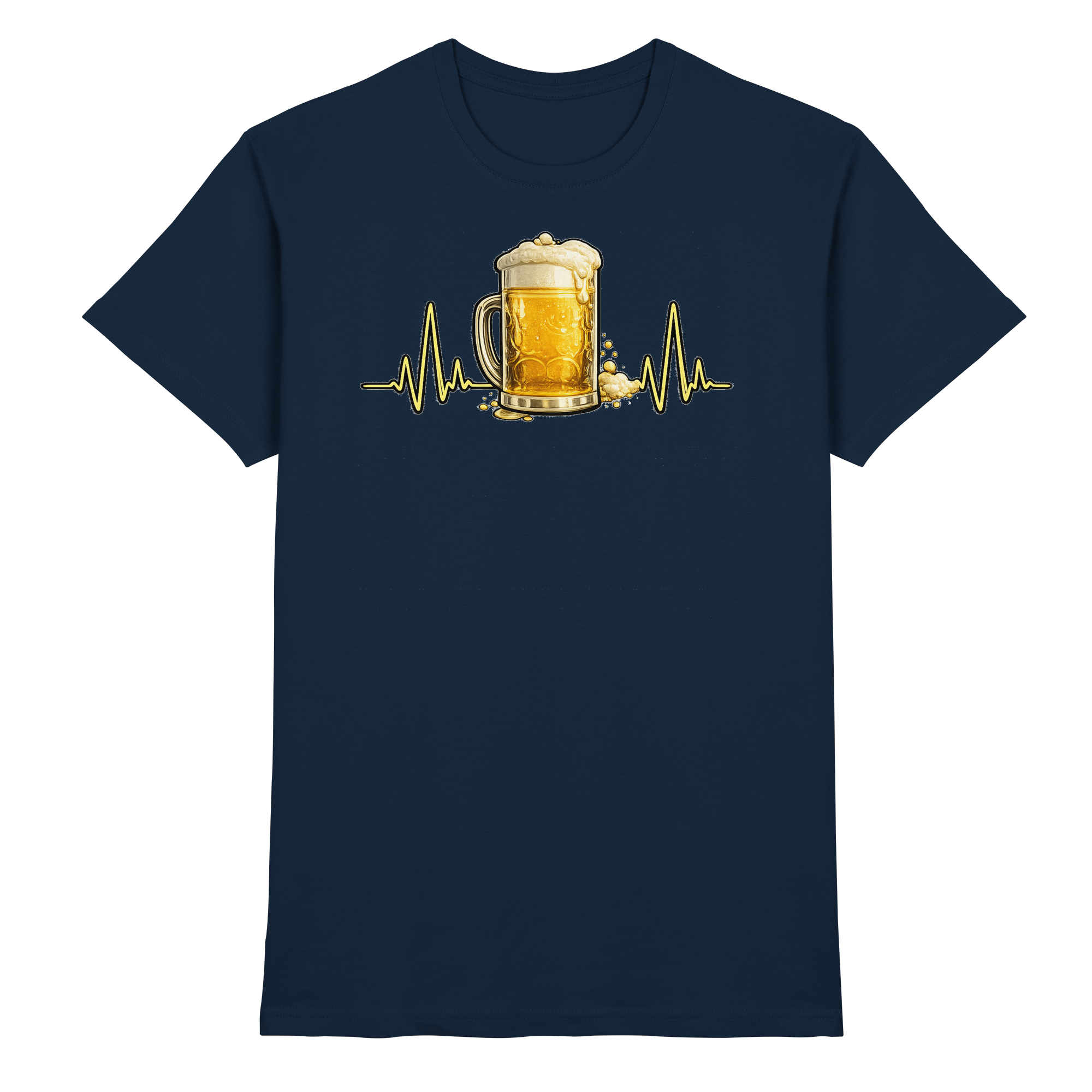 BIER EKG FUN Geschenk Party  - Premium Shirt