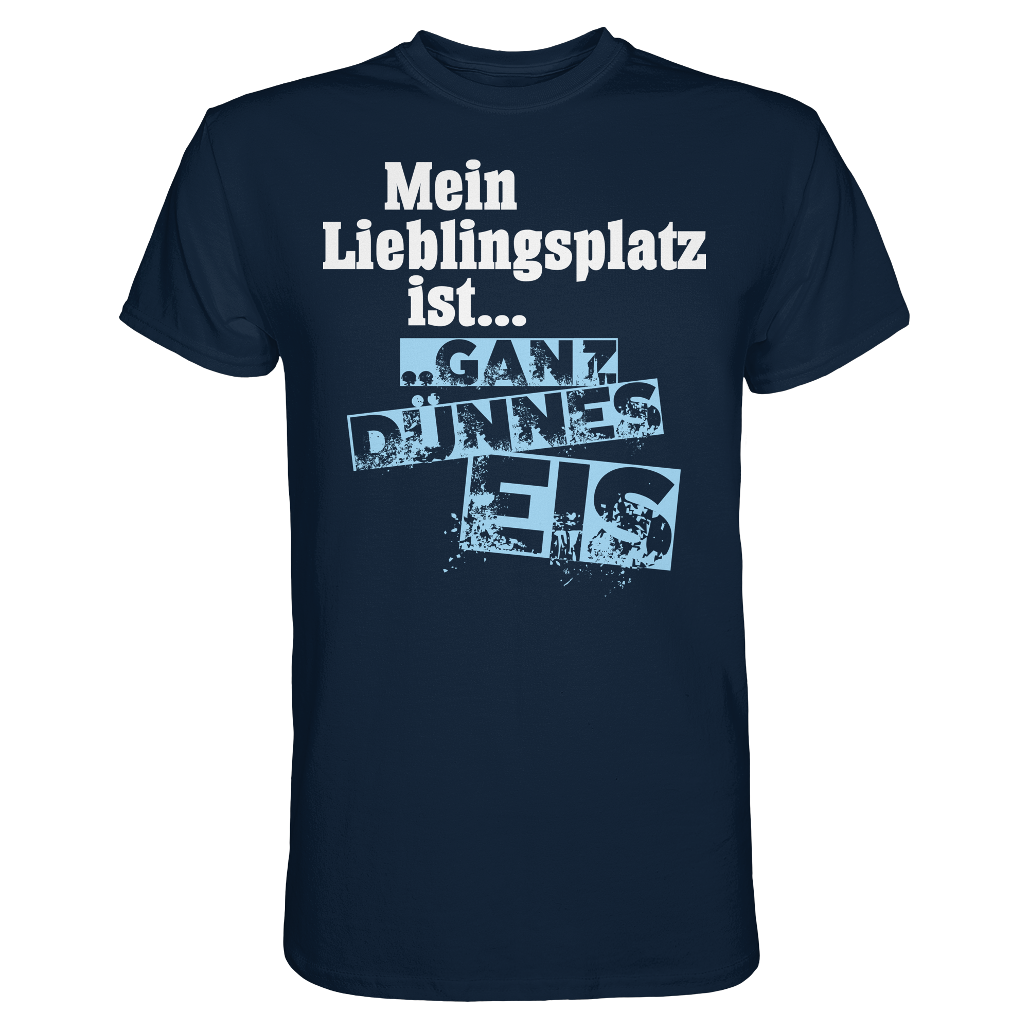 Lustige Sprüche GANZ DÜNNES EIS  - Premium Shirt