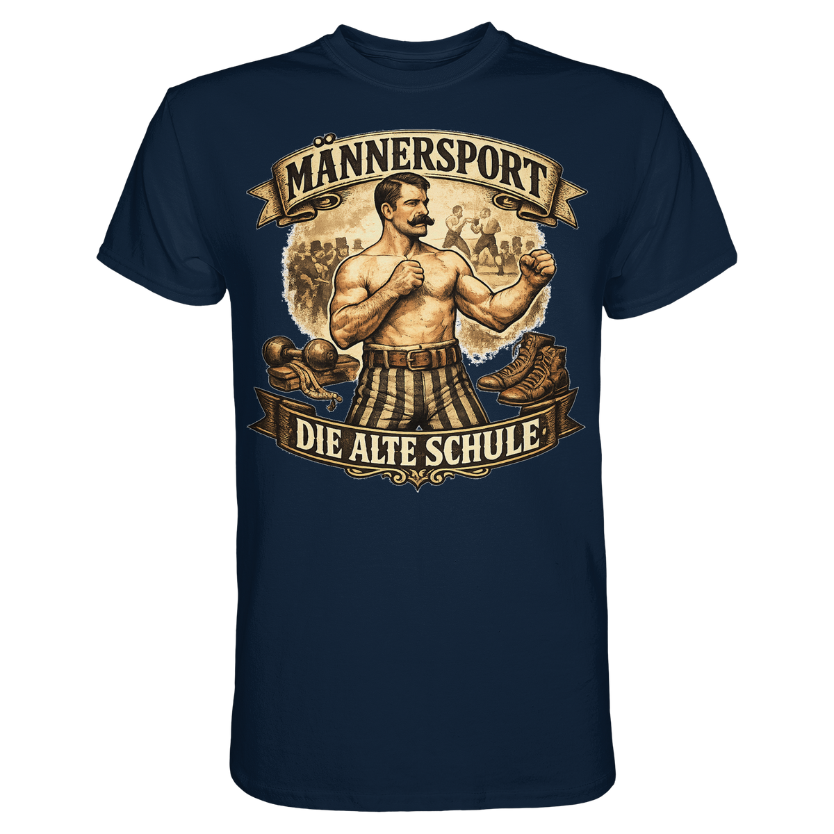 Männersport Die alte Schule Boxen Boxsport Geschenk - Premium Shirt