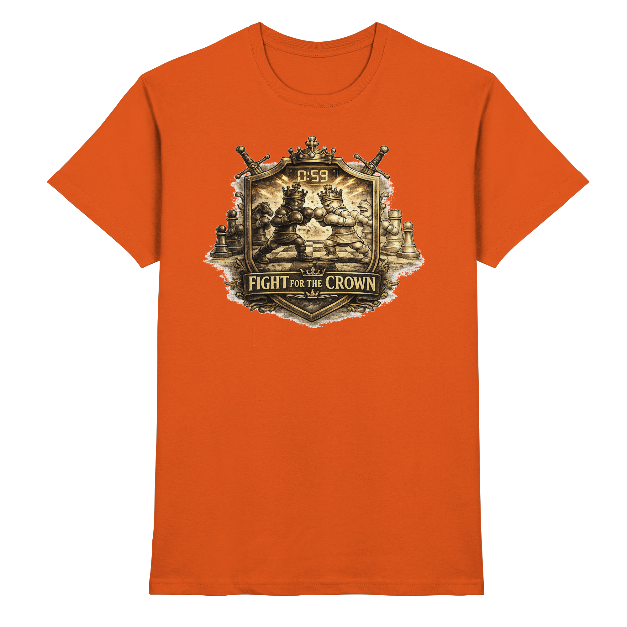 Schach Chess Fight for the Crown - Premium Shirt