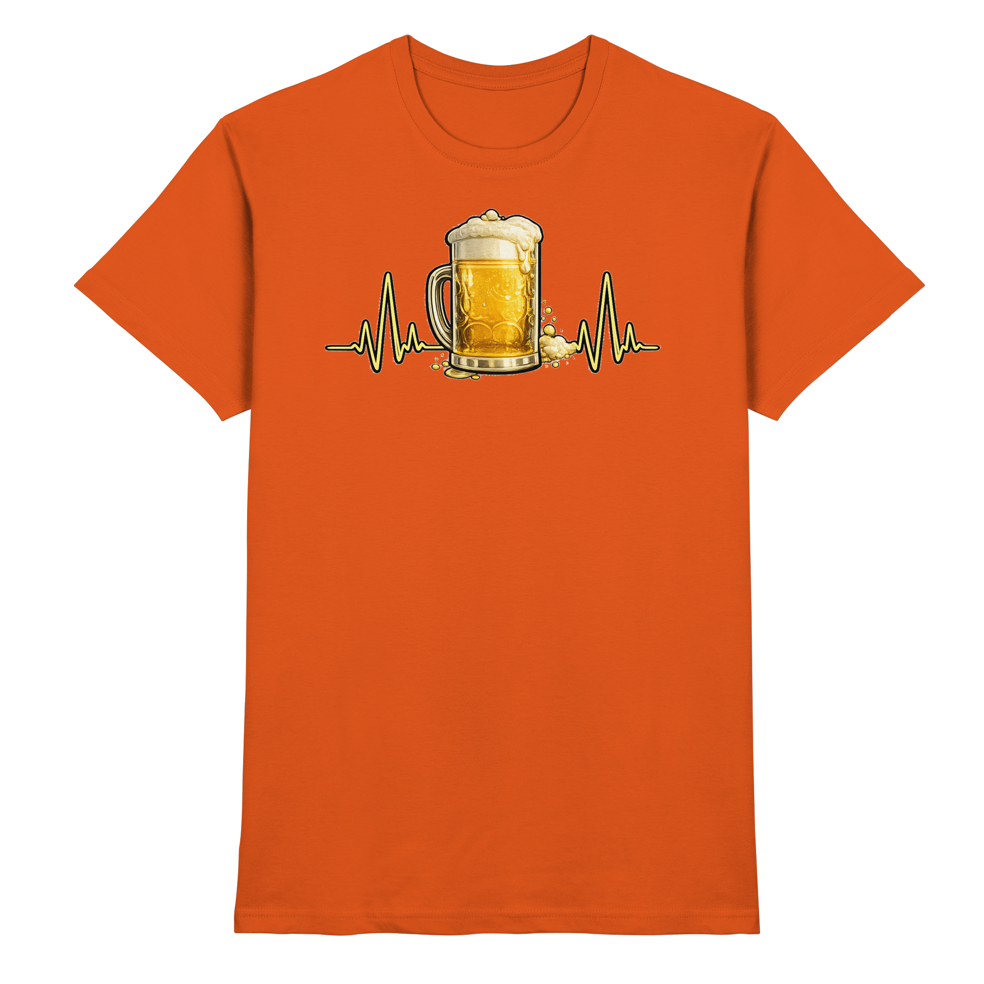BIER EKG FUN Geschenk Party  - Premium Shirt
