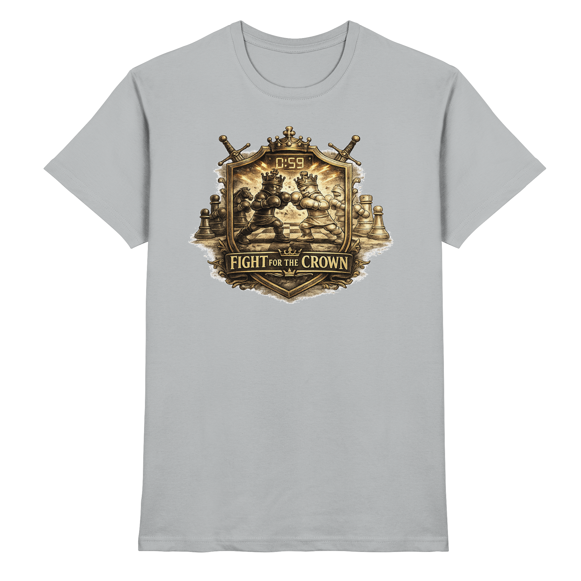 Schach Chess Fight for the Crown - Premium Shirt